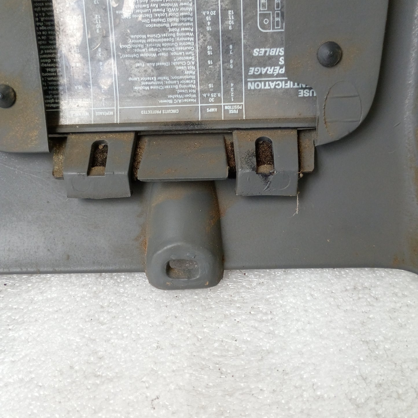 92-96 Dark/Granite Gray Lower Dash Knee Panel Trim (Used) Ford F150 F250 F350 Bronco
