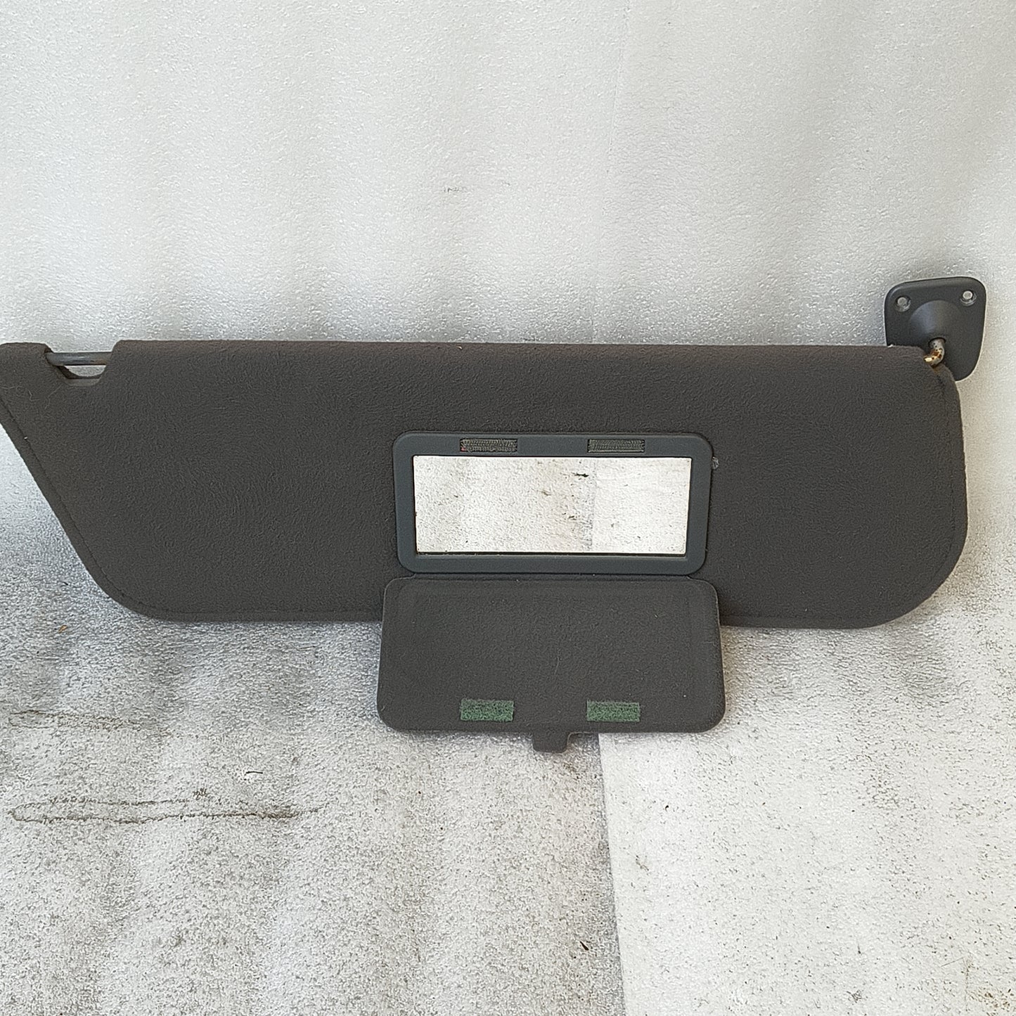 92-97 Dark/Granite Gray Cloth Sun Visors Pair (Used) F150 F250 F350 Bronco OEM