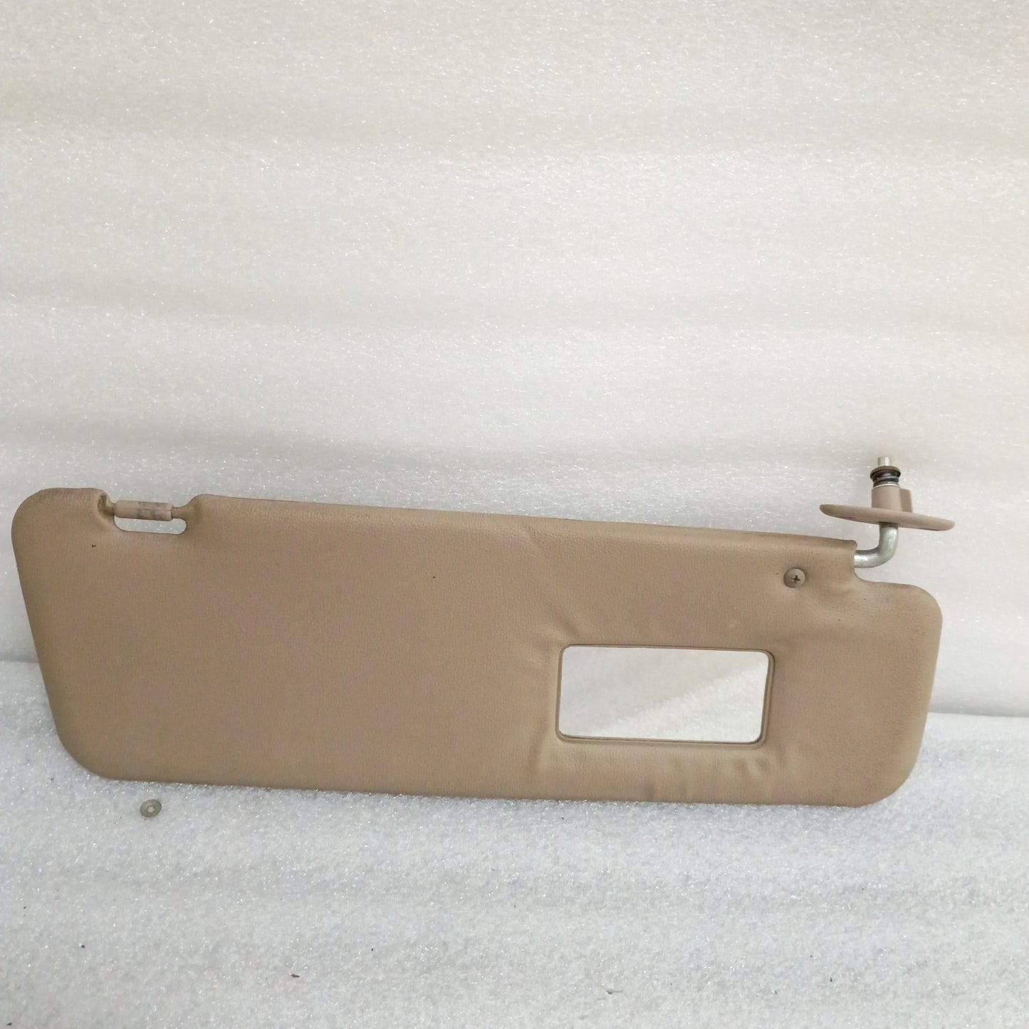 87-91 Tan Vinyl Sun Visors Pair (Used) F150 F250 F350 Bronco OEM