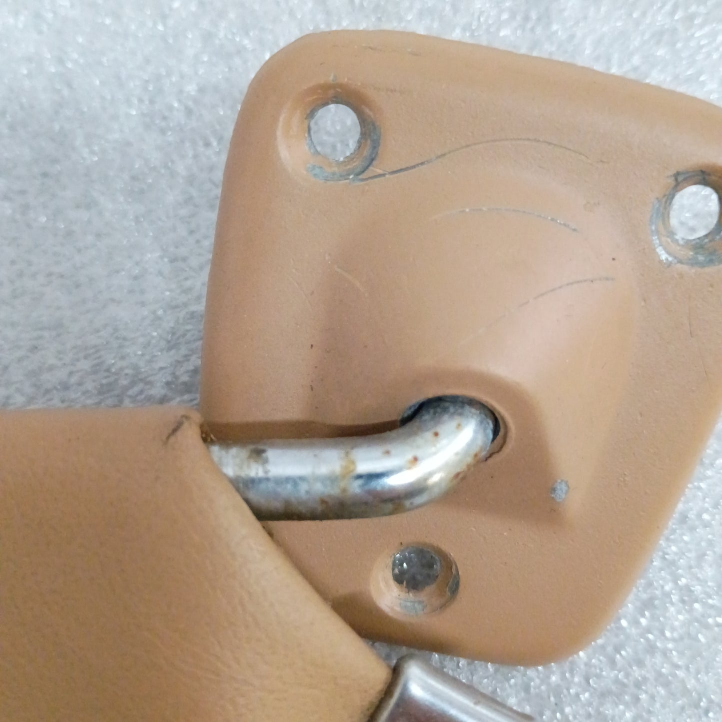 80-86 Tan Vinyl Sun Visors Pair (Used) F150 F250 F350 Bronco OEM
