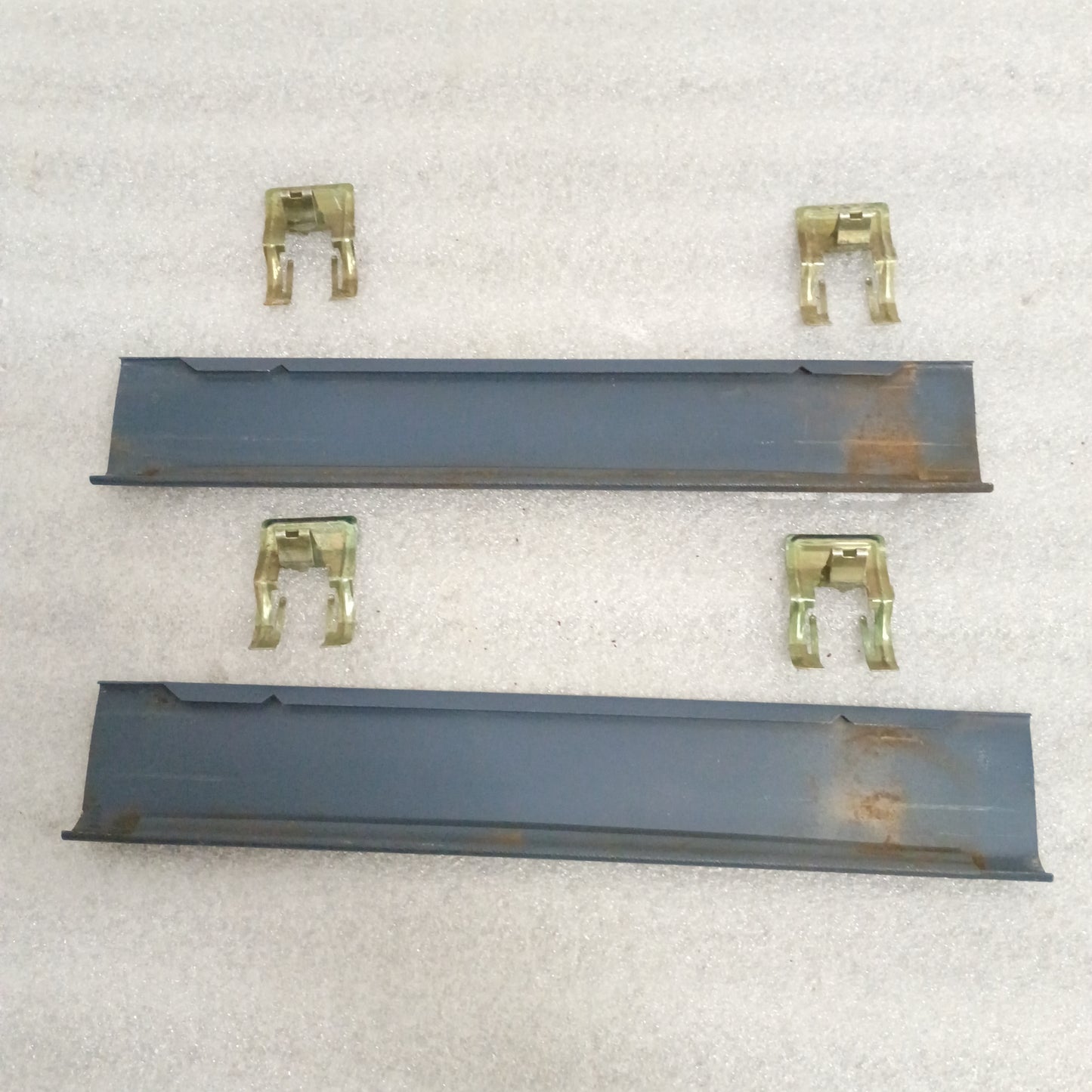 80-86 A Pillar Door Trim Regatta Blue Left & Right (Used) F150 F250 F350 Bronco