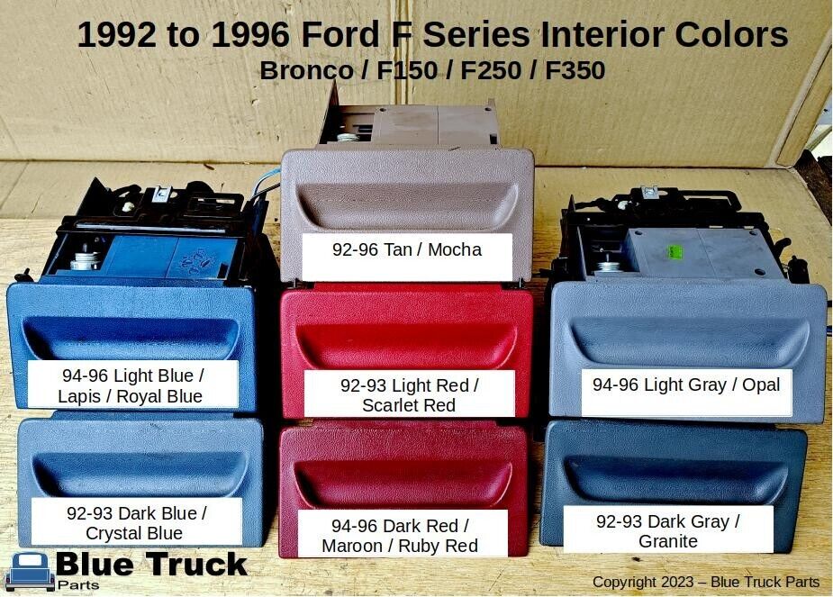 92-96 Light/Scarlet Red Ashtray Assembly (Used) Ford F150 F250 F350 Bronco