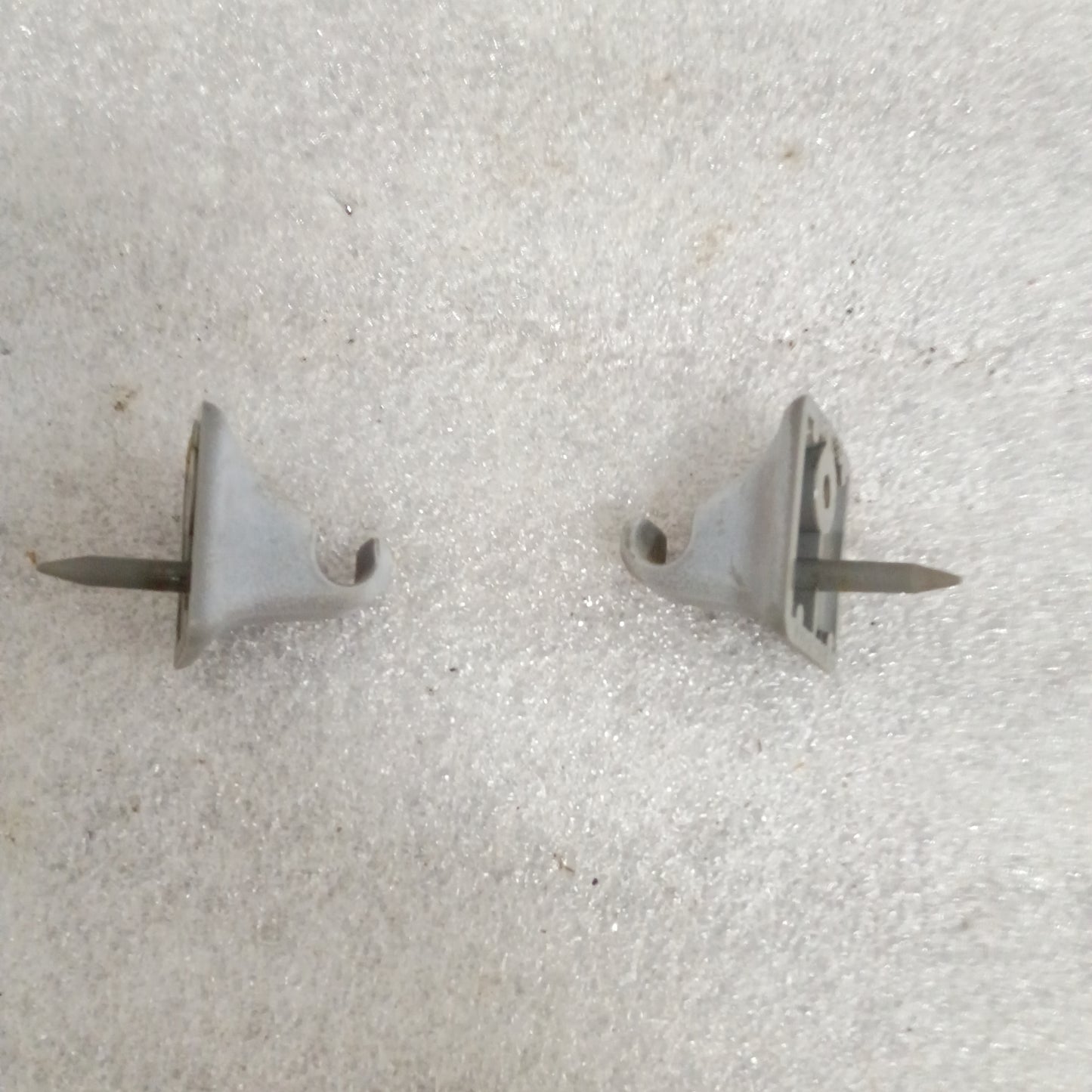 87-91 Light Gray Vinyl Sun Visors Pair (Used) F150 F250 F350 Bronco OEM