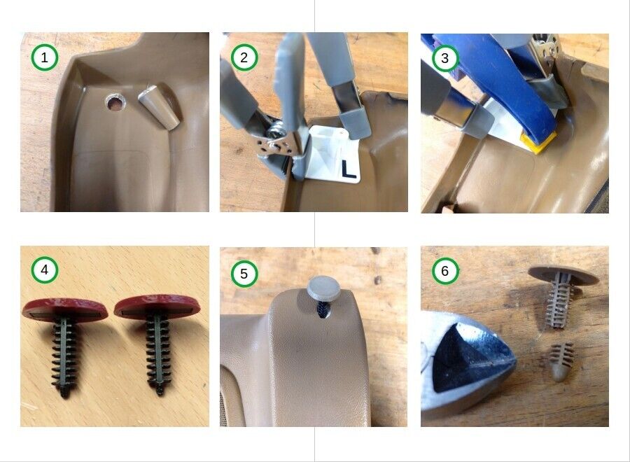 87-91 Door Panel Mounting Post Repair Kit