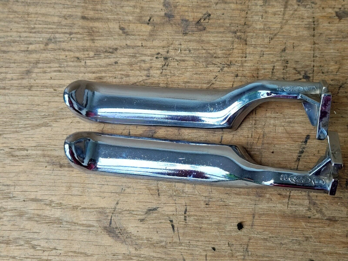 80-96 OEM FORD Chrome Door Handle / Pair (Used) Ford F150 F250 F350 Bronco FORD PARTS
