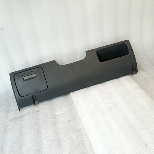 Dark granite gray lower dash knee panel trim with fuse panel cover for 1992-1996 Ford F150, F250, F350, and Bronco.