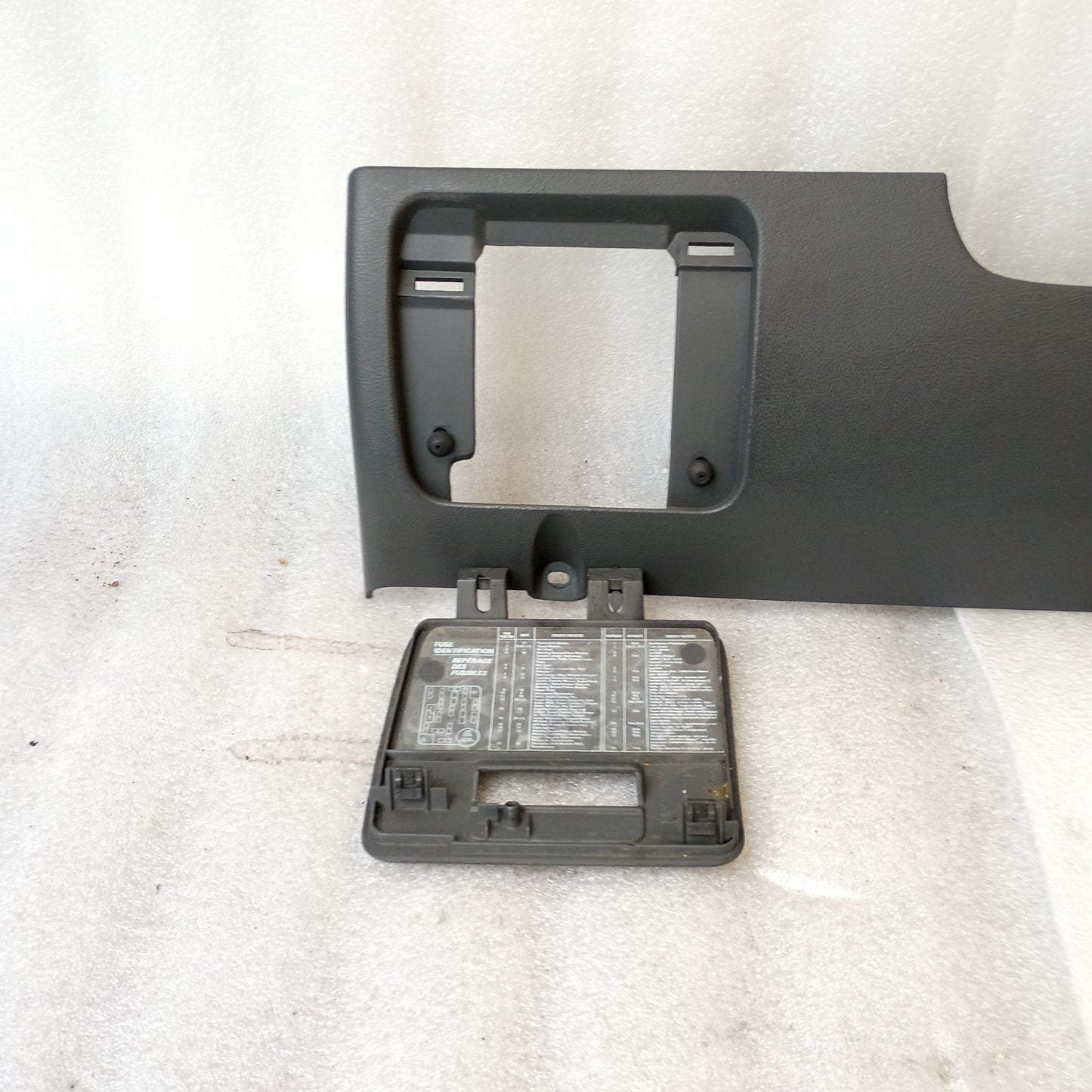 92-96 Dark/Granite Gray Lower Dash Knee Panel Trim (Used) Ford F150 F250 F350 Bronco