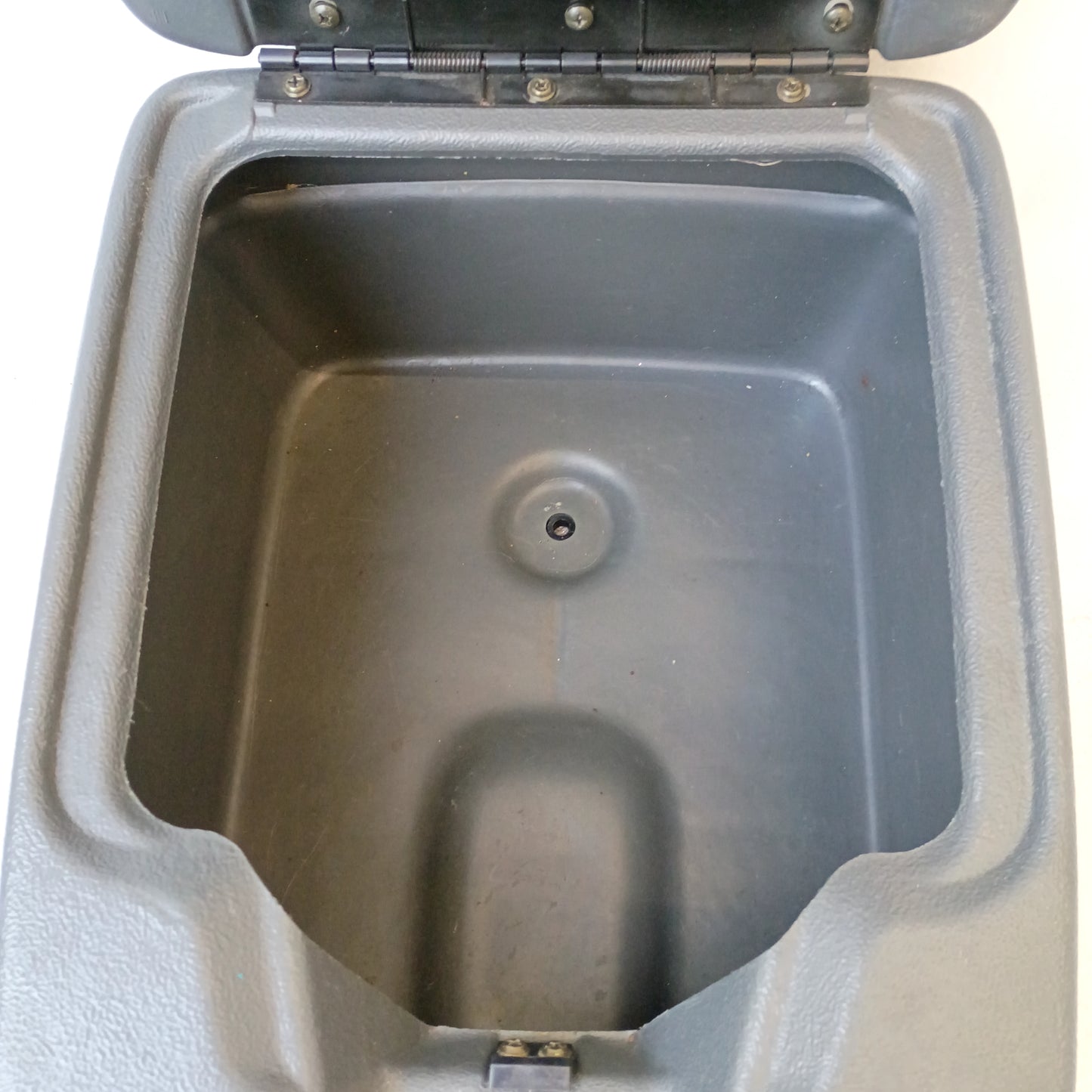 92-97 Dark/Granite Gray Center Console New Cups, Latch (Used) F150 F250 F350 Bronco