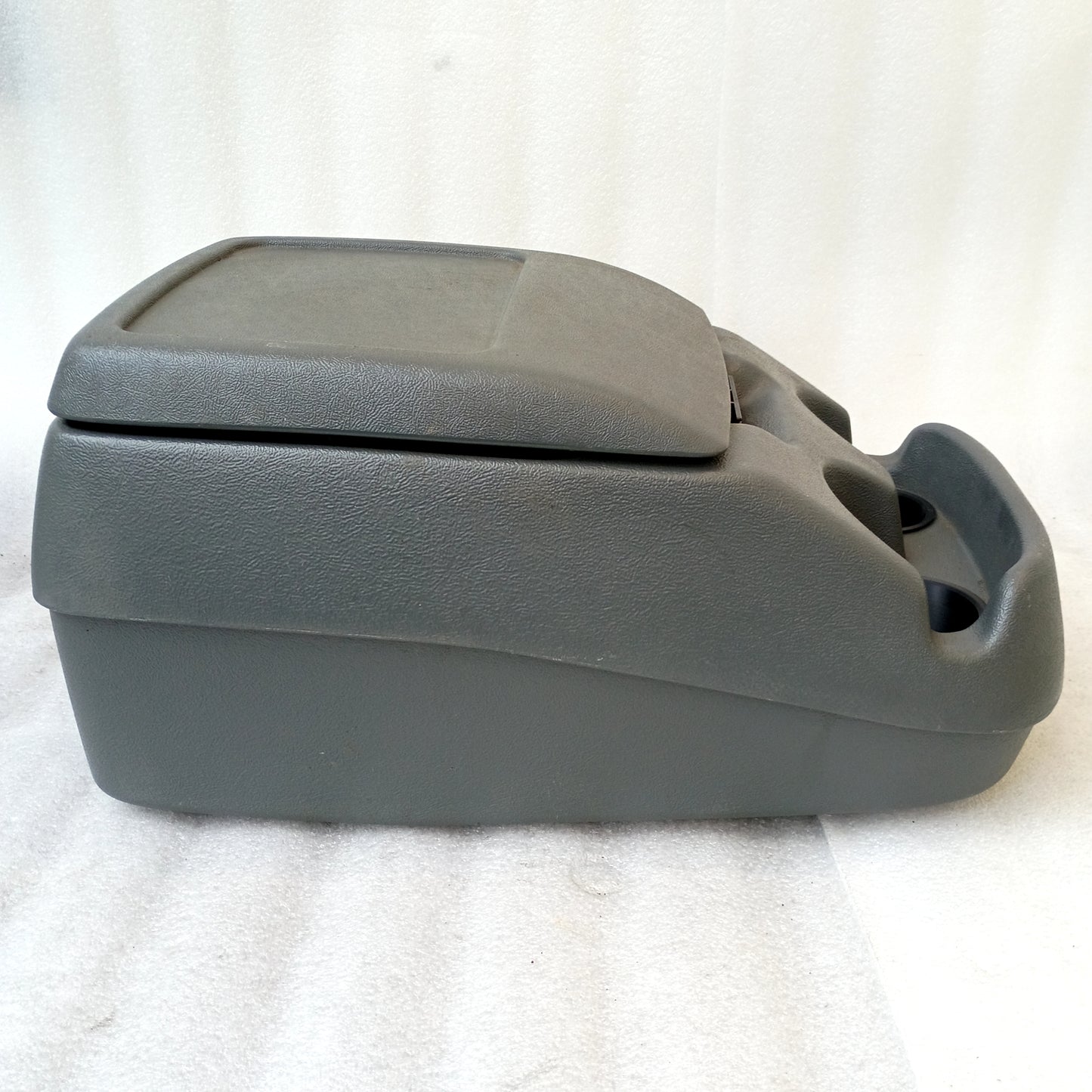 92-97 Dark/Granite Gray Center Console New Cups, Latch (Used) F150 F250 F350 Bronco