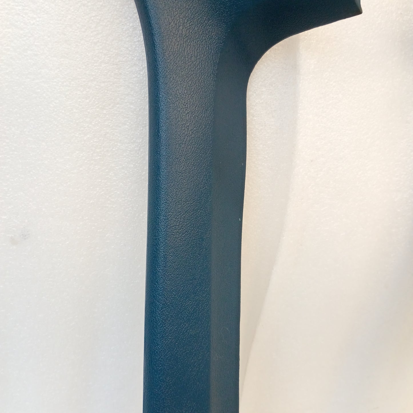 Harbor Blue A-pillar trim piece for 1980-1986 Ford Bronco and F-Series trucks, original Ford part in textured finish.