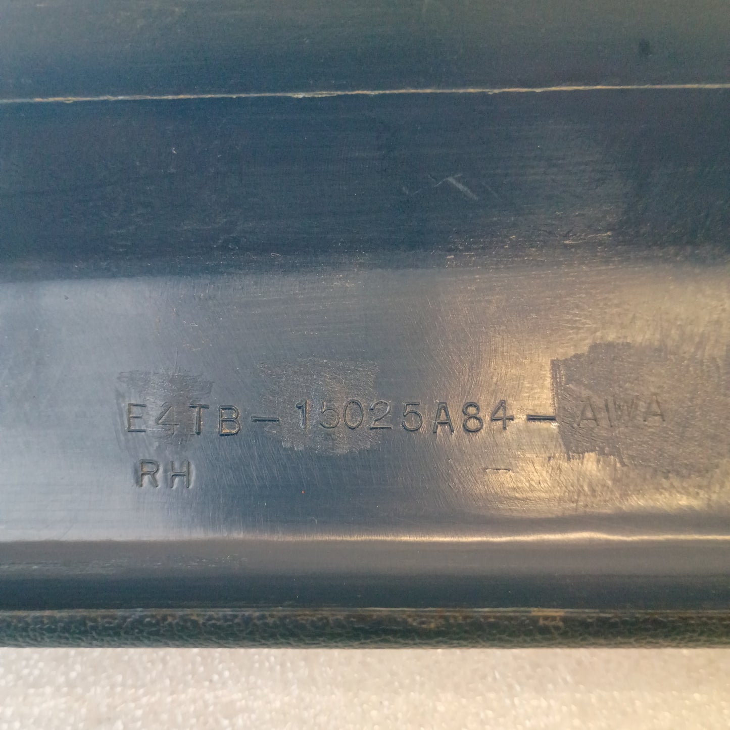 Harbor Blue A Pillar trim piece with part number E4TB-15025A84-AWA, suitable for 1980-1986 Ford trucks and Broncos.