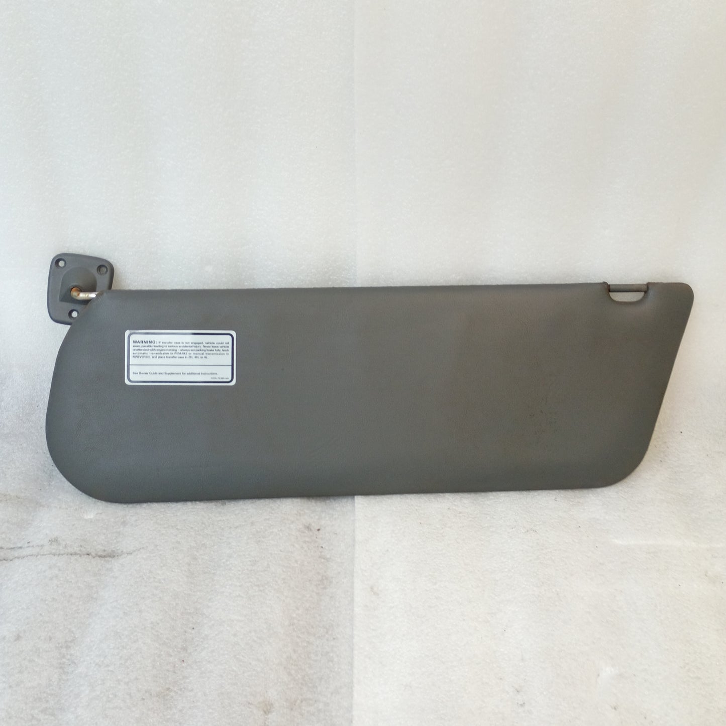87-91 Dark Gray Vinyl Sun Visors Pair (Used) F150 F250 F350 Bronco OEM