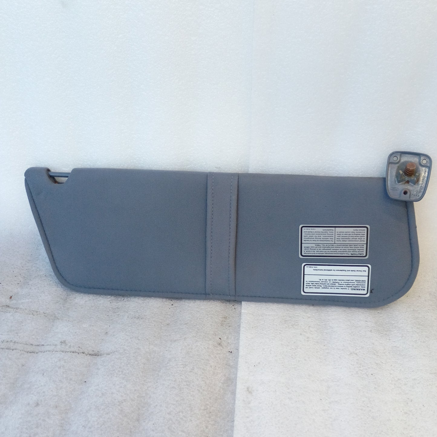 92-97 Dark/Crystal Blue Cloth Sun Visors Pair (Used) F150 F250 F350 Bronco OEM