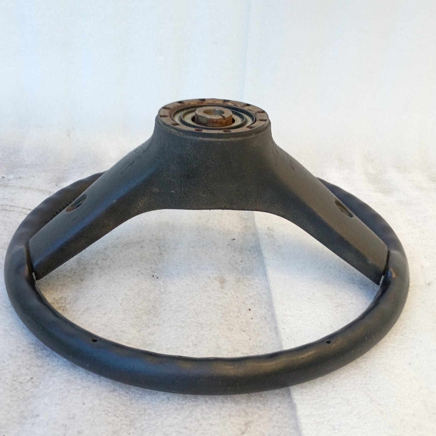 80-86 Sim Leather Steering Wheel (Used) F150 F250 F350 Bronco OEM XLT
