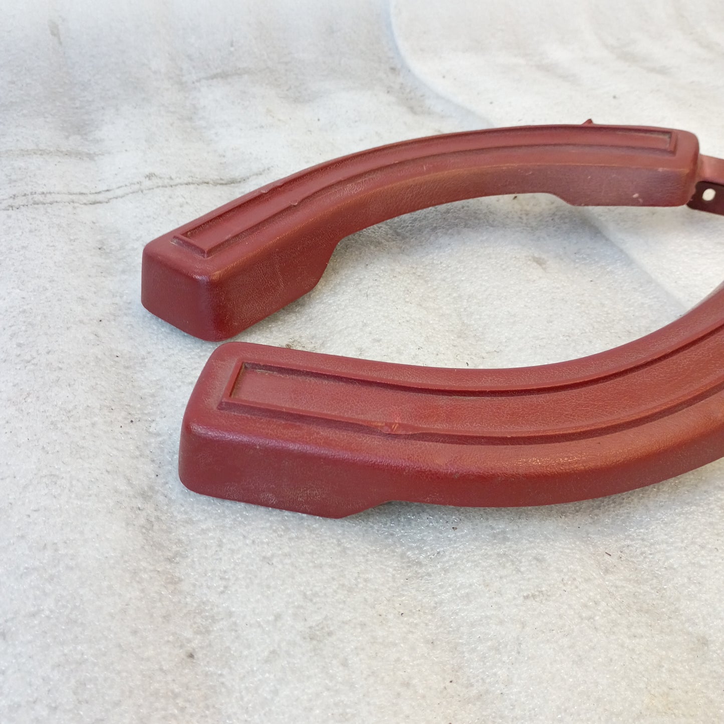 80-86 Red Bench Seat Hinge Covers (Used) F150 F250 F350 Bronco