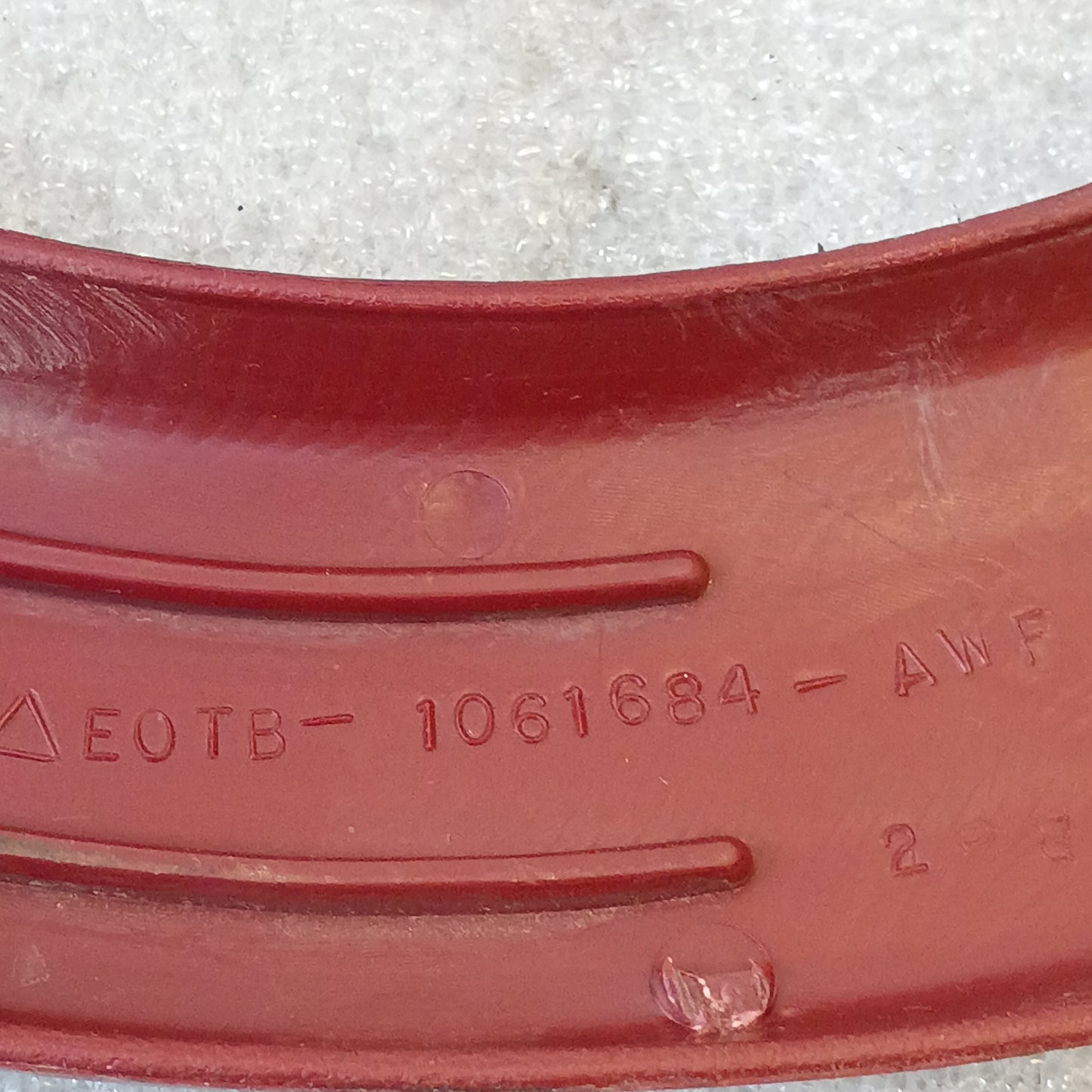 80-86 Red Bench Seat Hinge Covers (Used) F150 F250 F350 Bronco