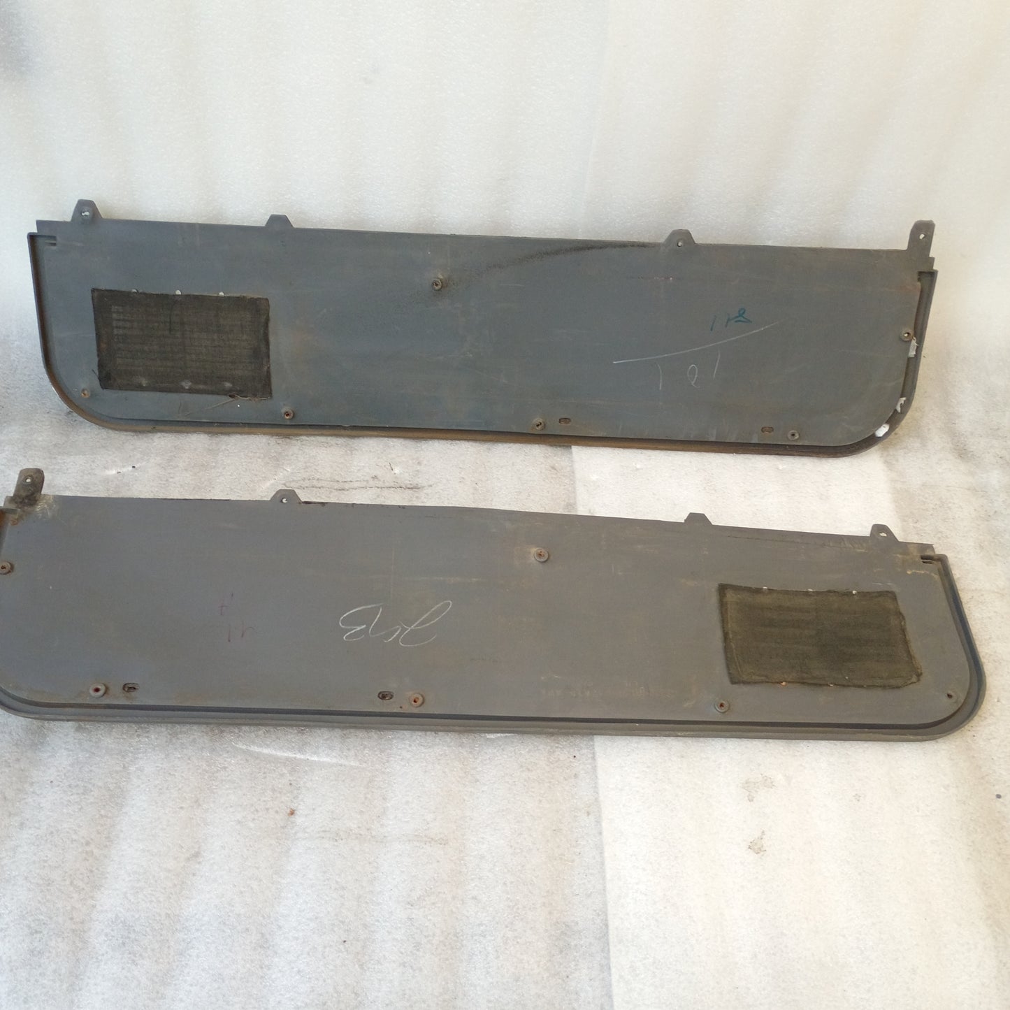 87-91 Dark Gray Door Panels Set for Manual Windows (Used) F150 F250 F350 Bronco