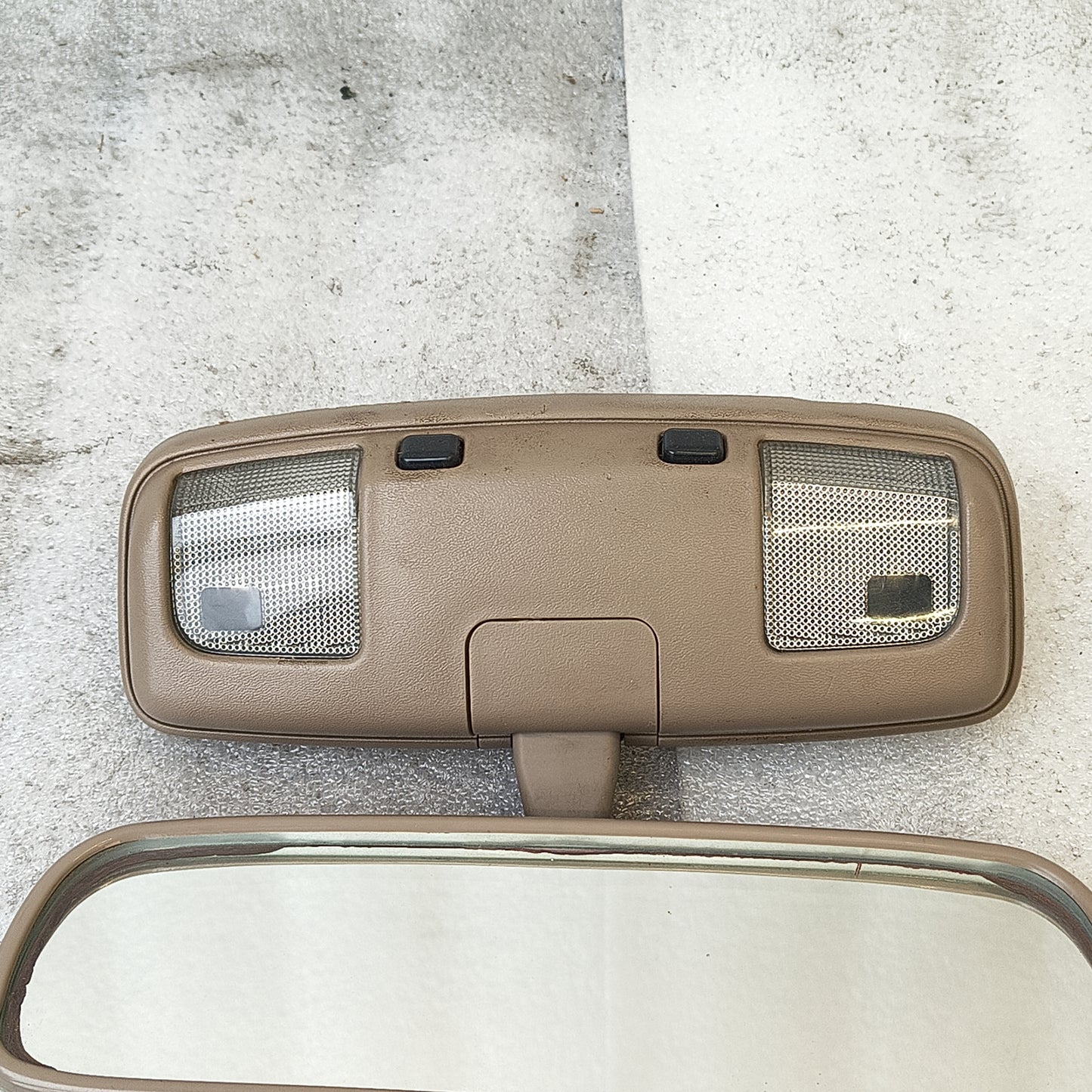 90-95 Tan 4Runner Rear View Mirror & Dome Light w/ Door Switch (Used) OEM Toyota SR5