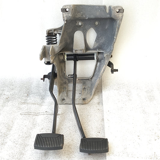 Refurbished Ford clutch and brake pedal assembly for 87-91 F150-F350, Bronco. New bushings, pads, yellow spring installed.