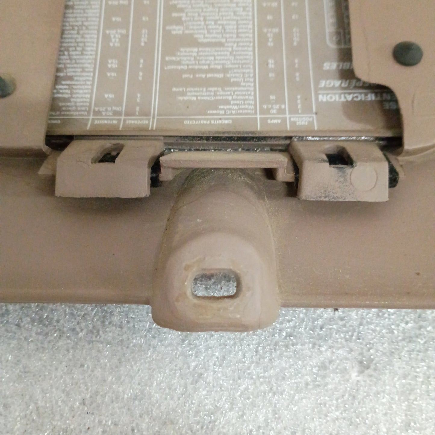 92-96 Tan/Mocha Lower Dash Knee Panel Trim (Used) Ford F150 F250 F350 Bronco