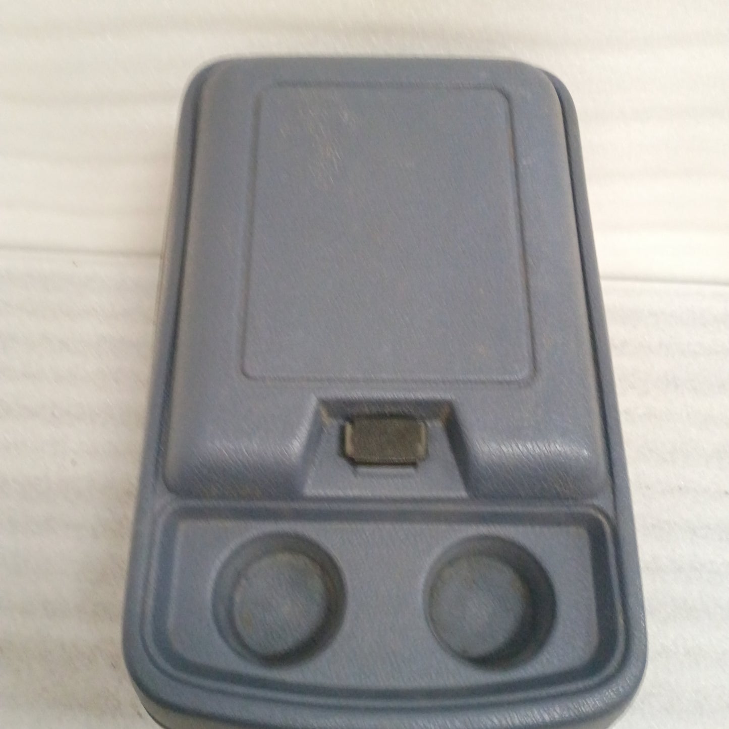 80-91 Dark Blue Center Console w/ Cup Holder (Used) F150 F250 F350 Bronco OEM