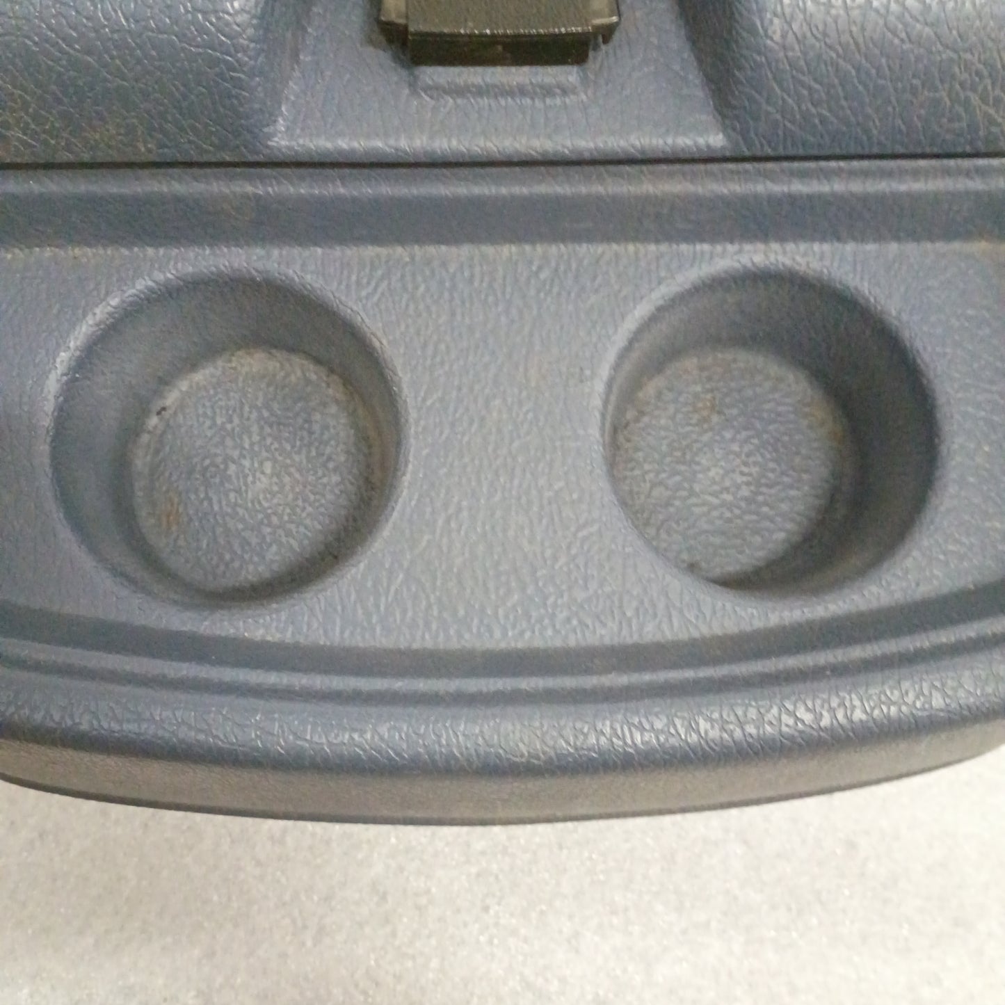 80-91 Dark Blue Center Console w/ Cup Holder (Used) F150 F250 F350 Bronco OEM