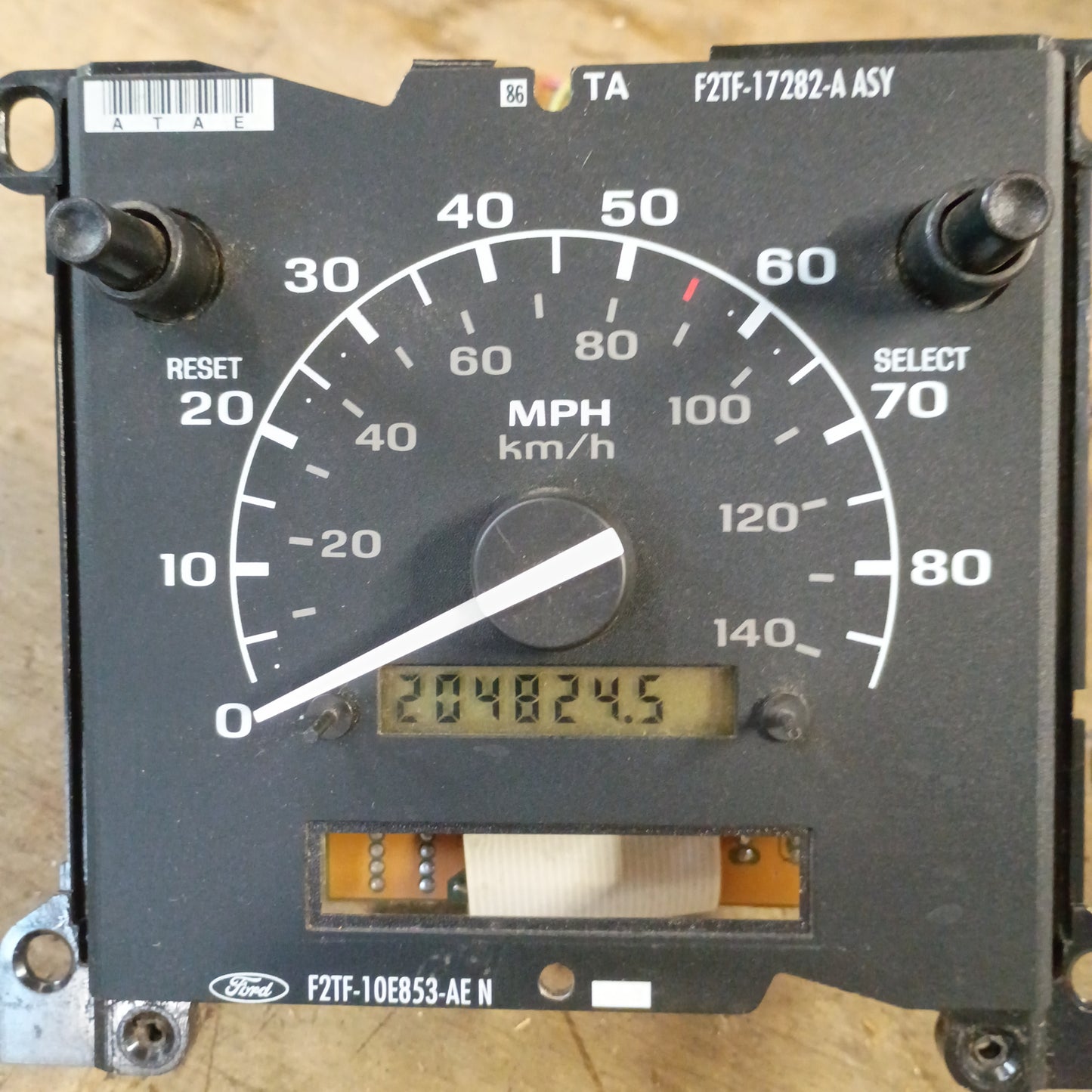 92-97 Speedometer 204K Miles (Used) Ford F150 F250 F350 Bronco OEM