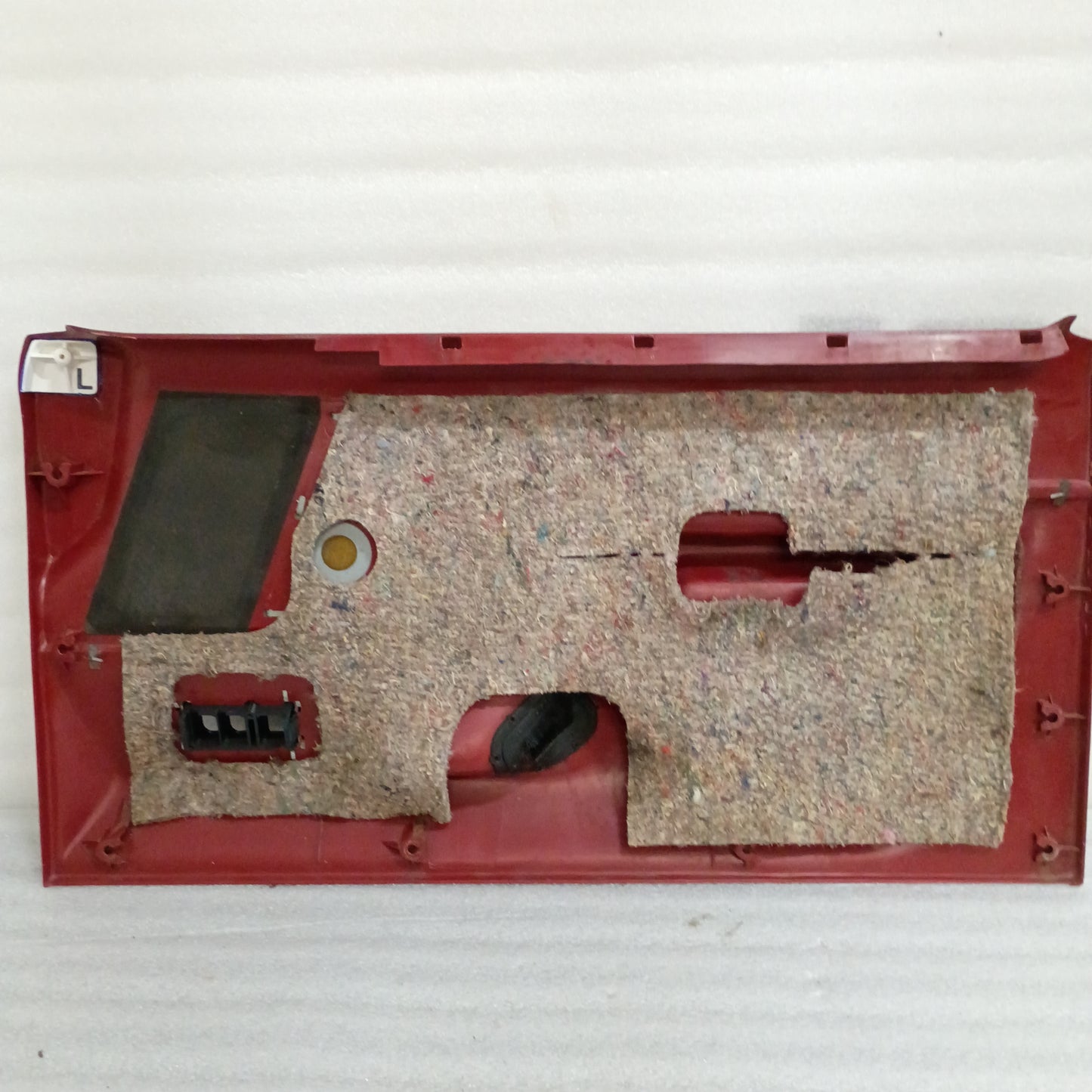 87-91 Deluxe Red Door Panels Set  Power (Used) F150 F250 F350 Bronco XLT