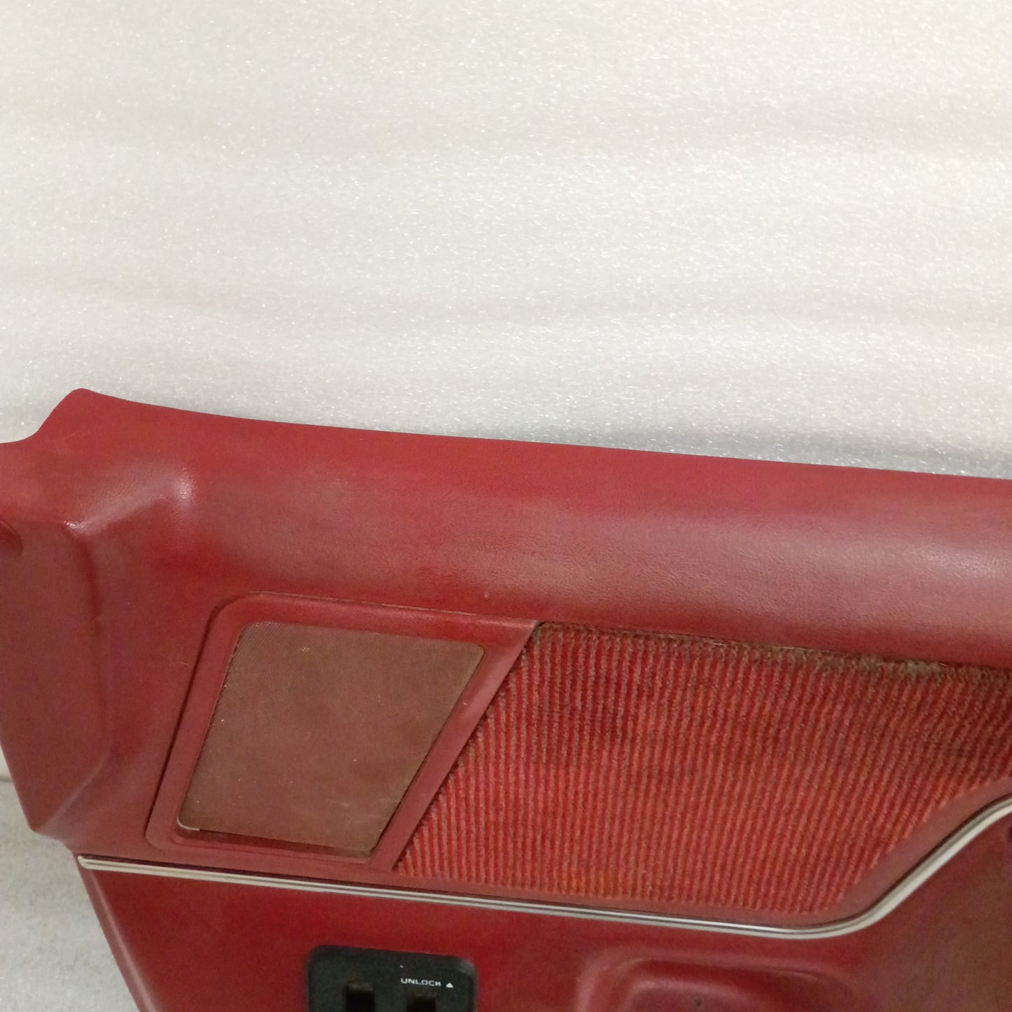 87-91 Deluxe Red Door Panels Set  Power (Used) F150 F250 F350 Bronco XLT