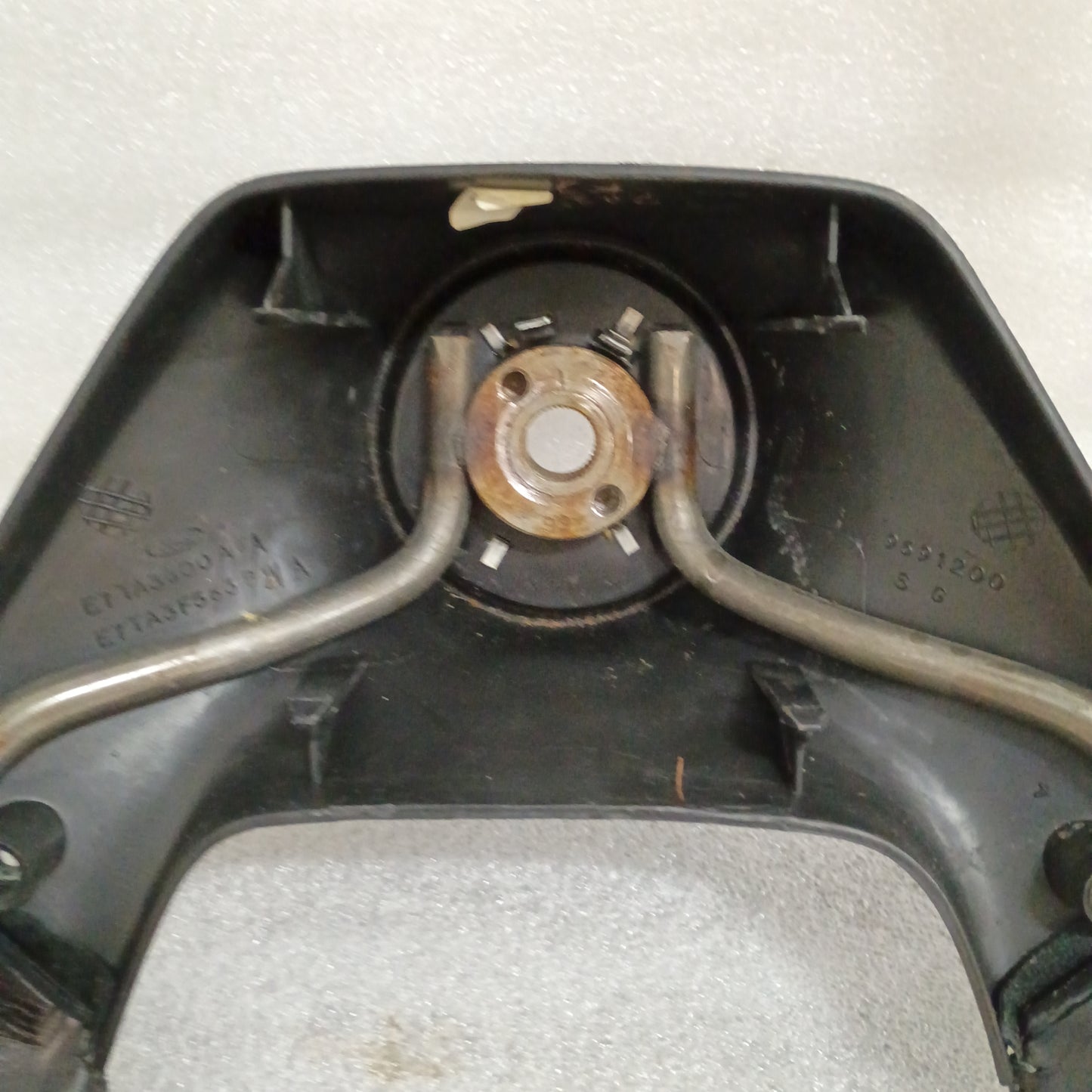 87-91 Leather Steering Wheel & Horn Pad with Cruise (Used) F150 F250 F350 Bronco OEM