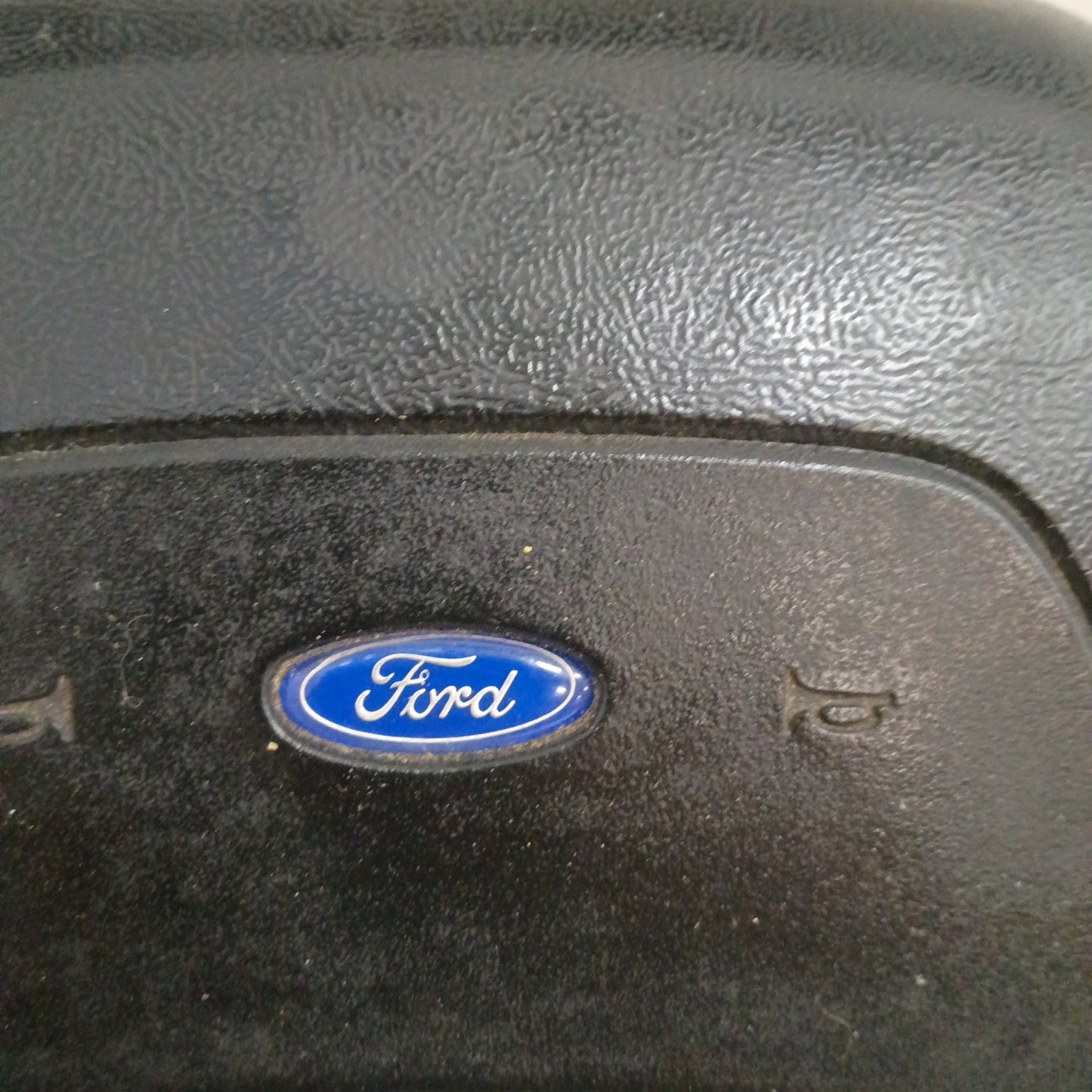 87-91 Leather Steering Wheel & Horn Pad with Cruise (Used) F150 F250 F350 Bronco OEM