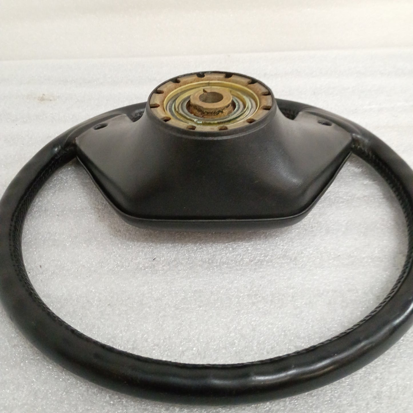 87-91 Leather Steering Wheel & Horn Pad with Cruise (Used) F150 F250 F350 Bronco OEM