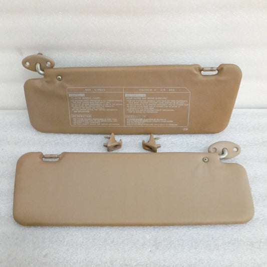 89-95 Toyota Tan Sun Visors (Used) Truck/Pickup/4Rurnner Genuine OEM SR5