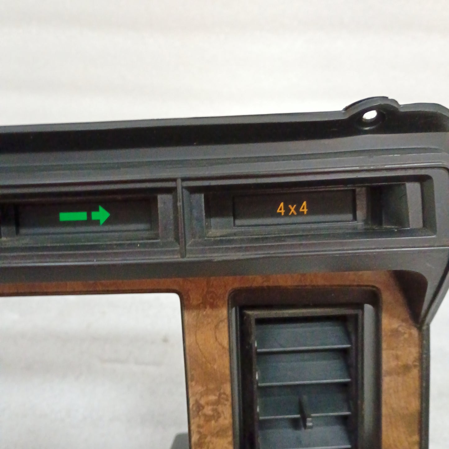 80-86 Burl Wood Grain Gauge Cluster Bezel with AC Vents (Used) F150 F250 F350 Bronco