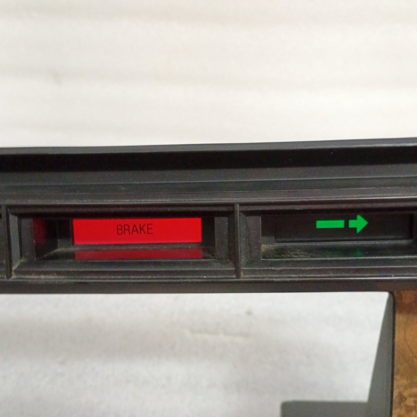 80-86 Burl Wood Grain Gauge Cluster Bezel with AC Vents (Used) F150 F250 F350 Bronco