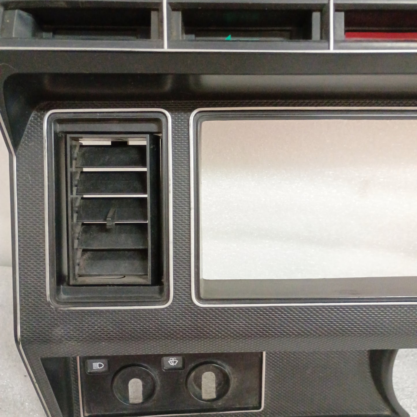 80-86 Black Gauge Cluster Bezel with AC Vents (Used) F150 F250 F350 Bronco