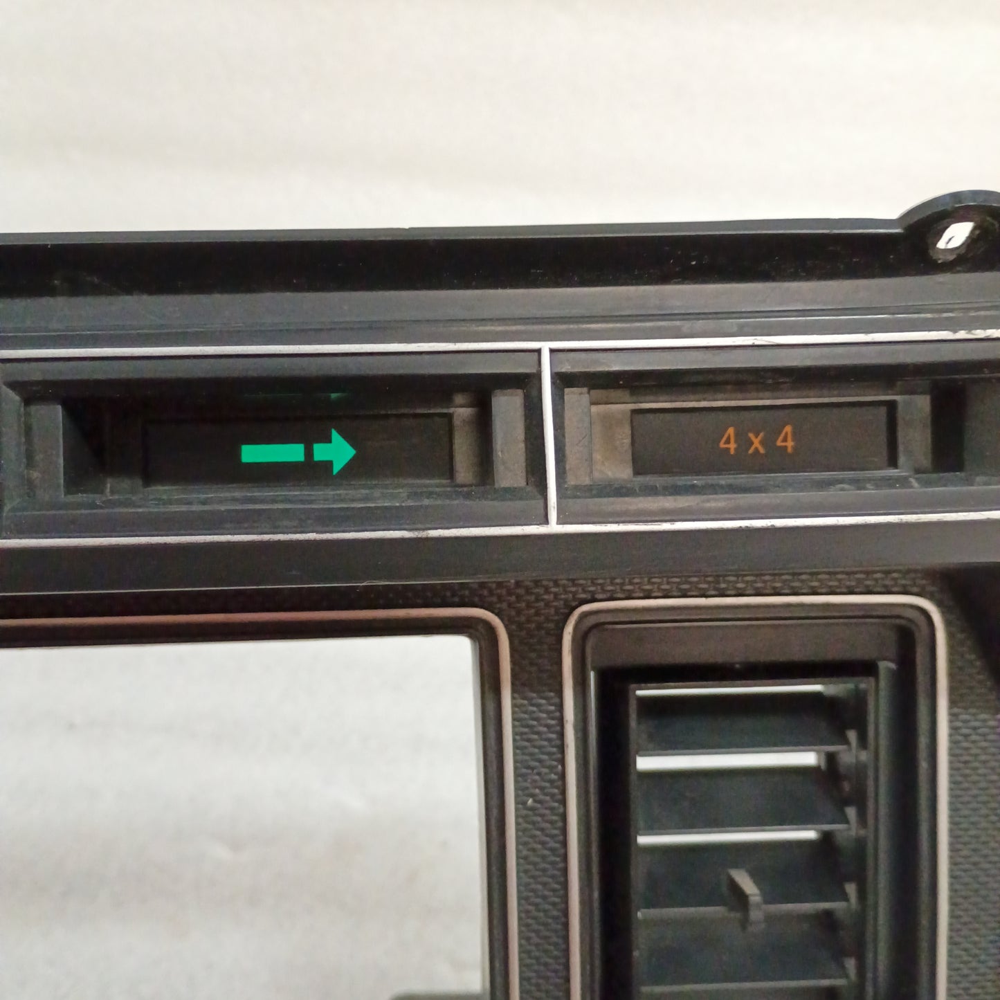80-86 Black Gauge Cluster Bezel with AC Vents (Used) F150 F250 F350 Bronco