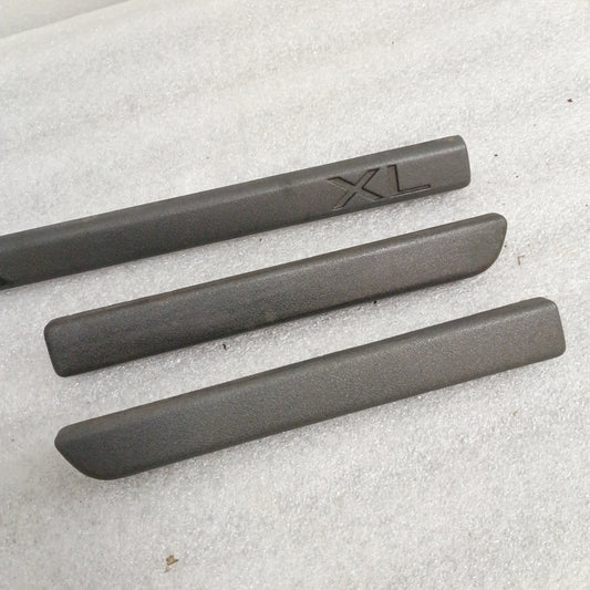 92-96 XL Charcoal Black Dash Trim Strip Set of 3 (Used) Ford F150 F250 F350 Bronco OEM