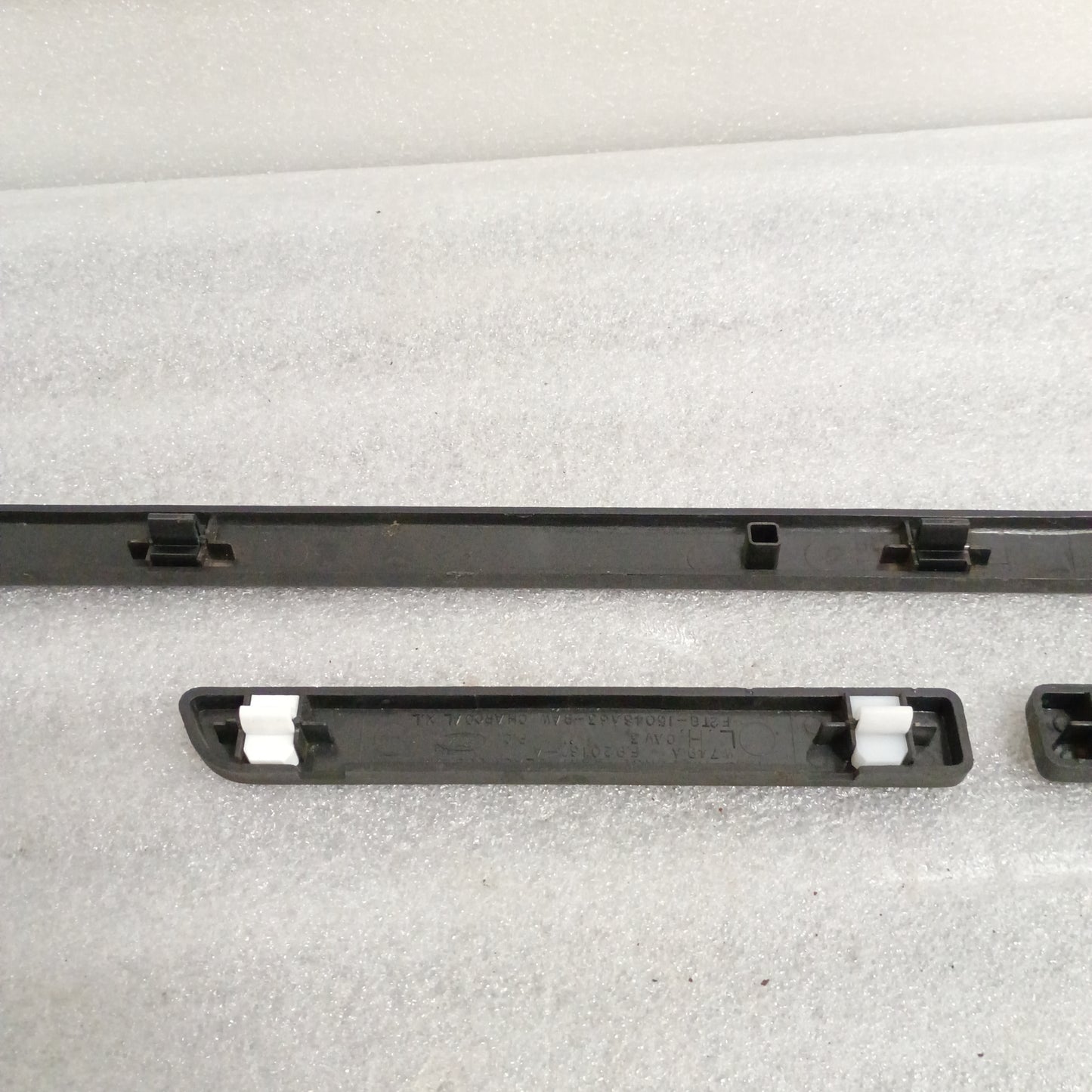 92-96 XL Charcoal Black Dash Trim Strip Set of 3 (Used) Ford F150 F250 F350 Bronco OEM