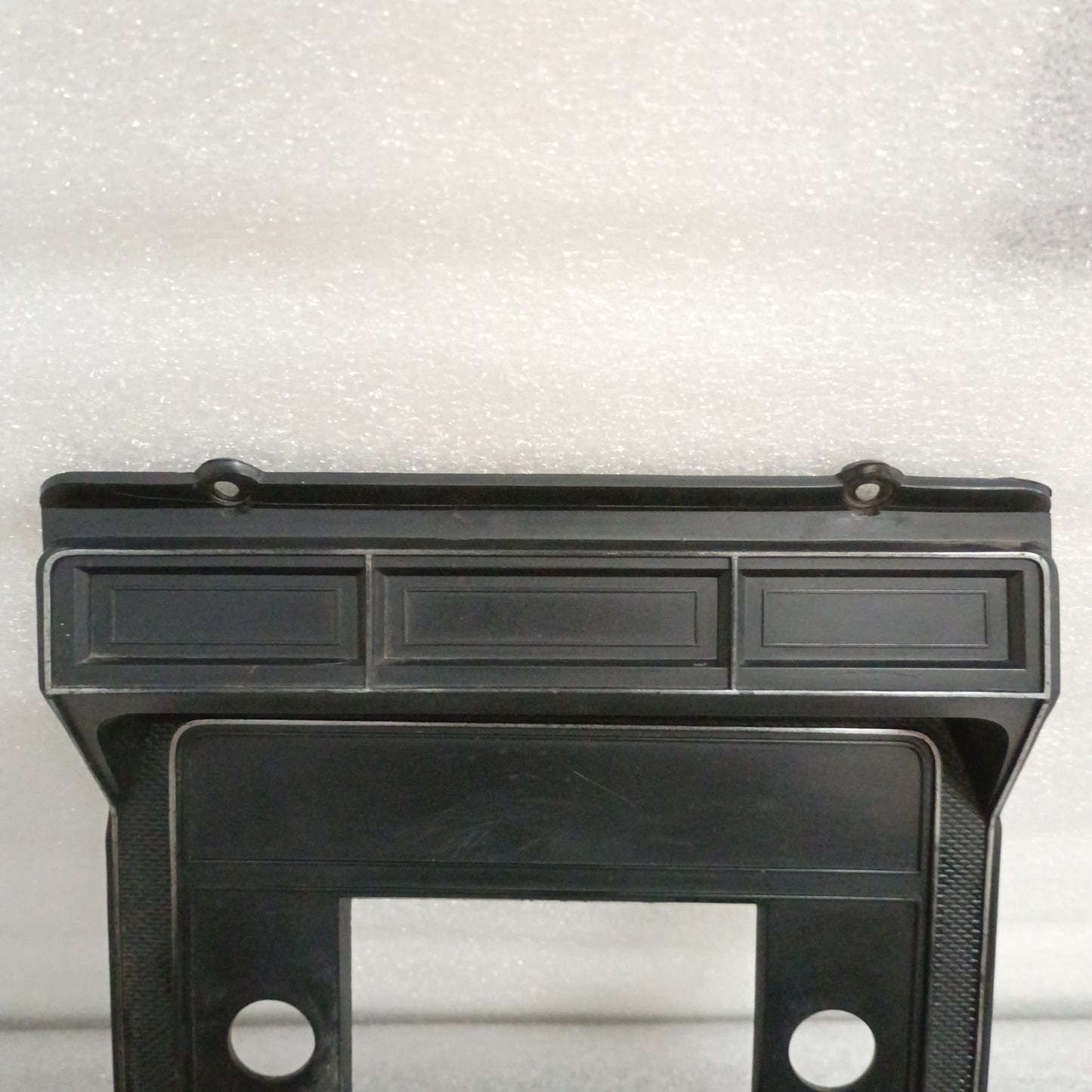 80-86 Black Radio & Heater Bezel (Used) Ford F150 F250 F350 Bronco