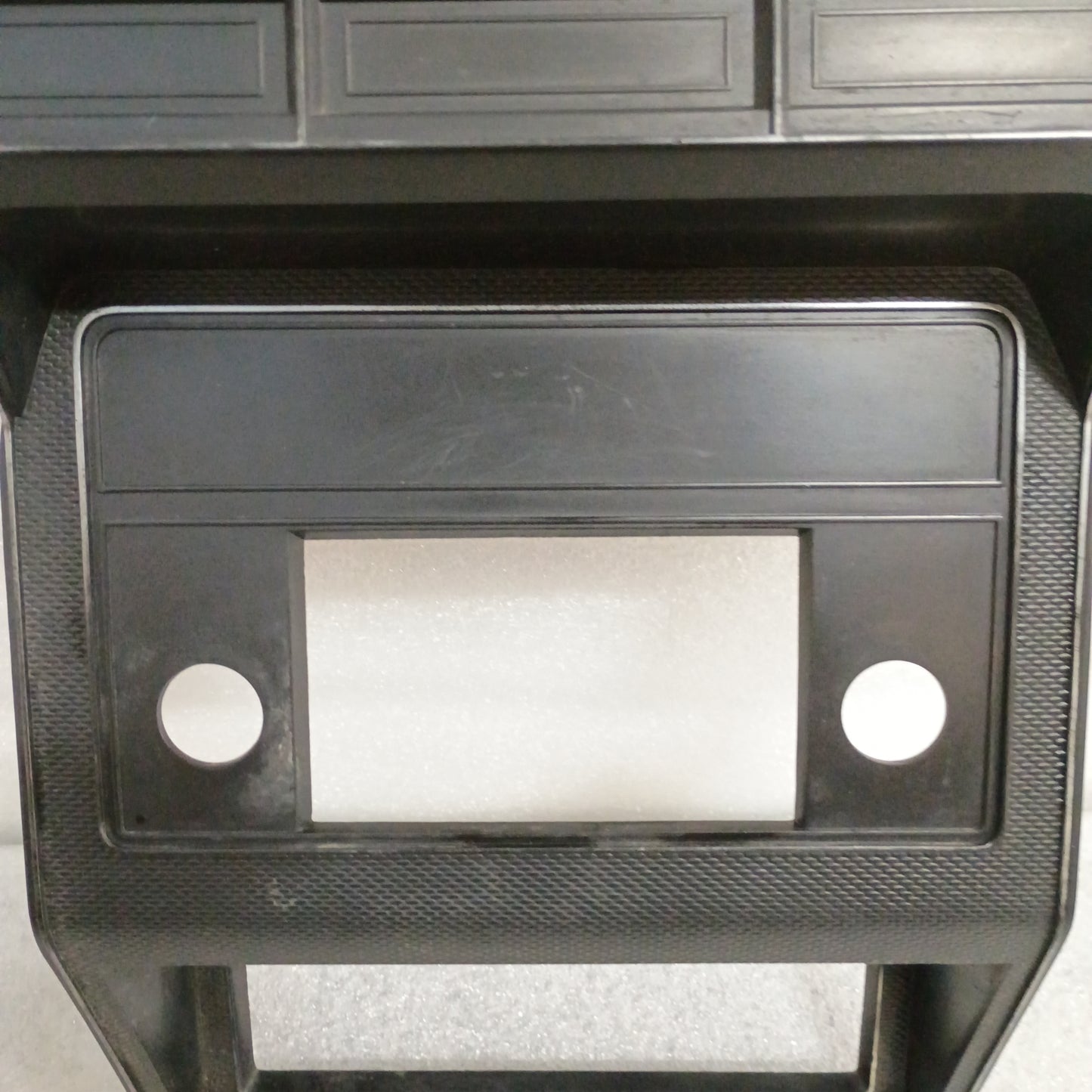 80-86 Black Radio & Heater Bezel (Used) Ford F150 F250 F350 Bronco