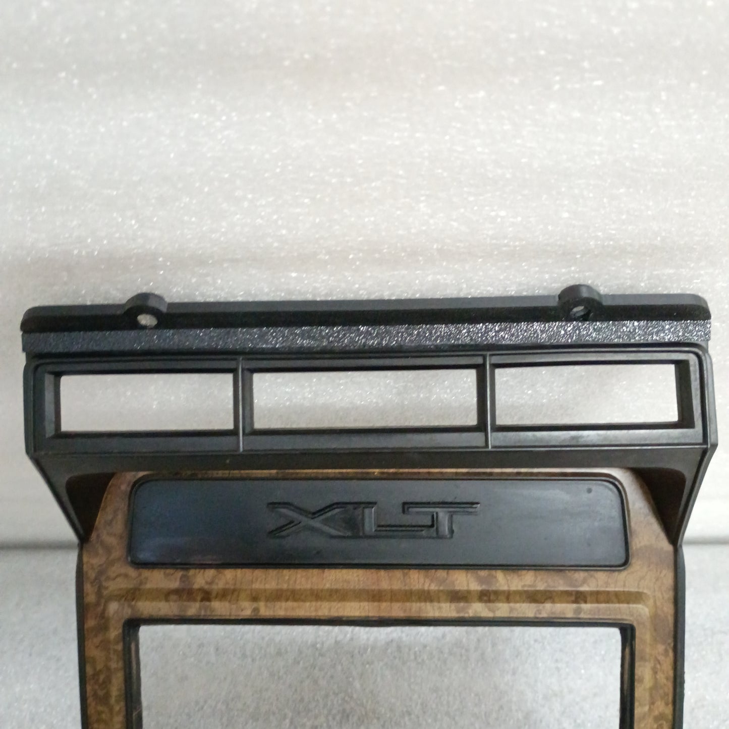 80-86 Burl Wood Radio & Heater Bezel (Used) Ford F150 F250 F350 Bronco