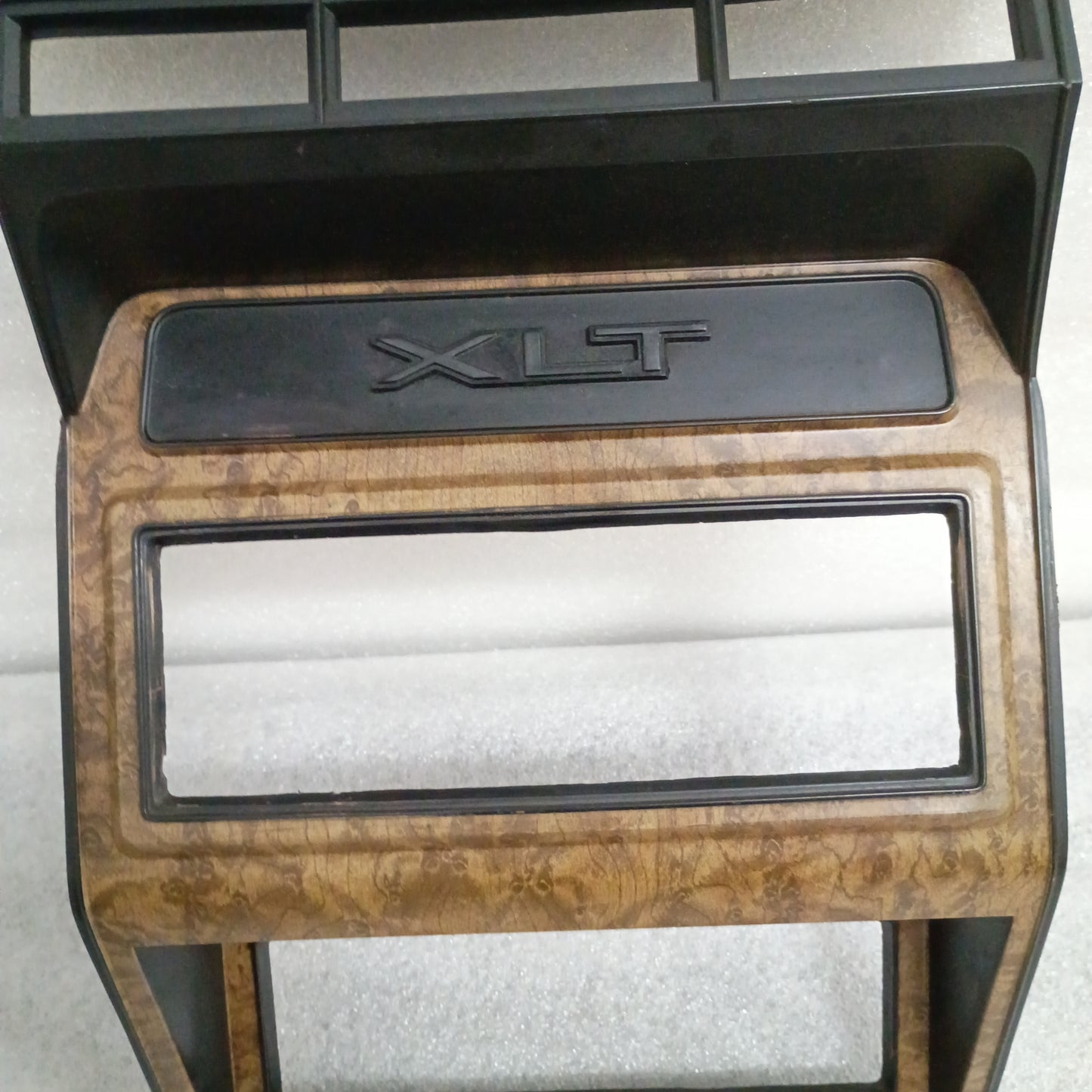 80-86 Burl Wood Radio & Heater Bezel (Used) Ford F150 F250 F350 Bronco