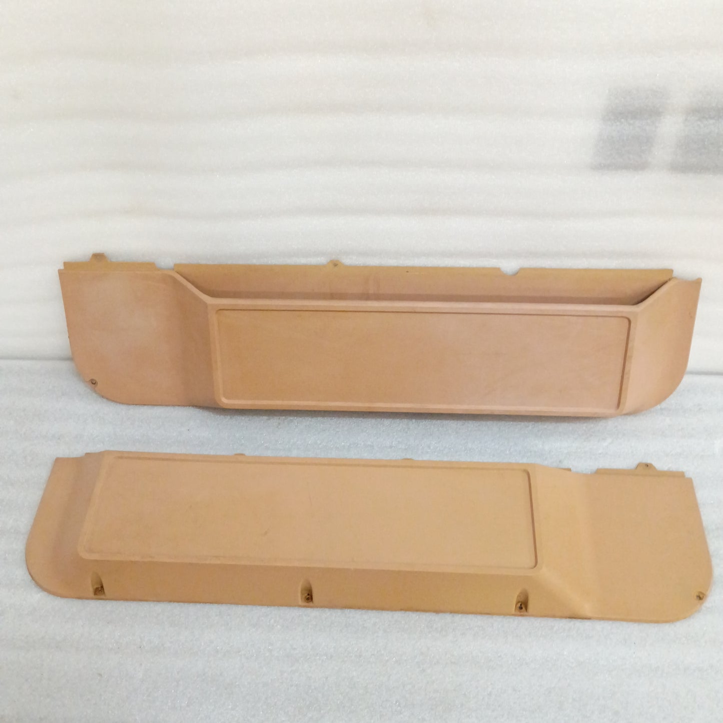 80-86 Tan Hard Door Panel Map Pockets Pair (Used) F150 F250 F350 Bronco OEM