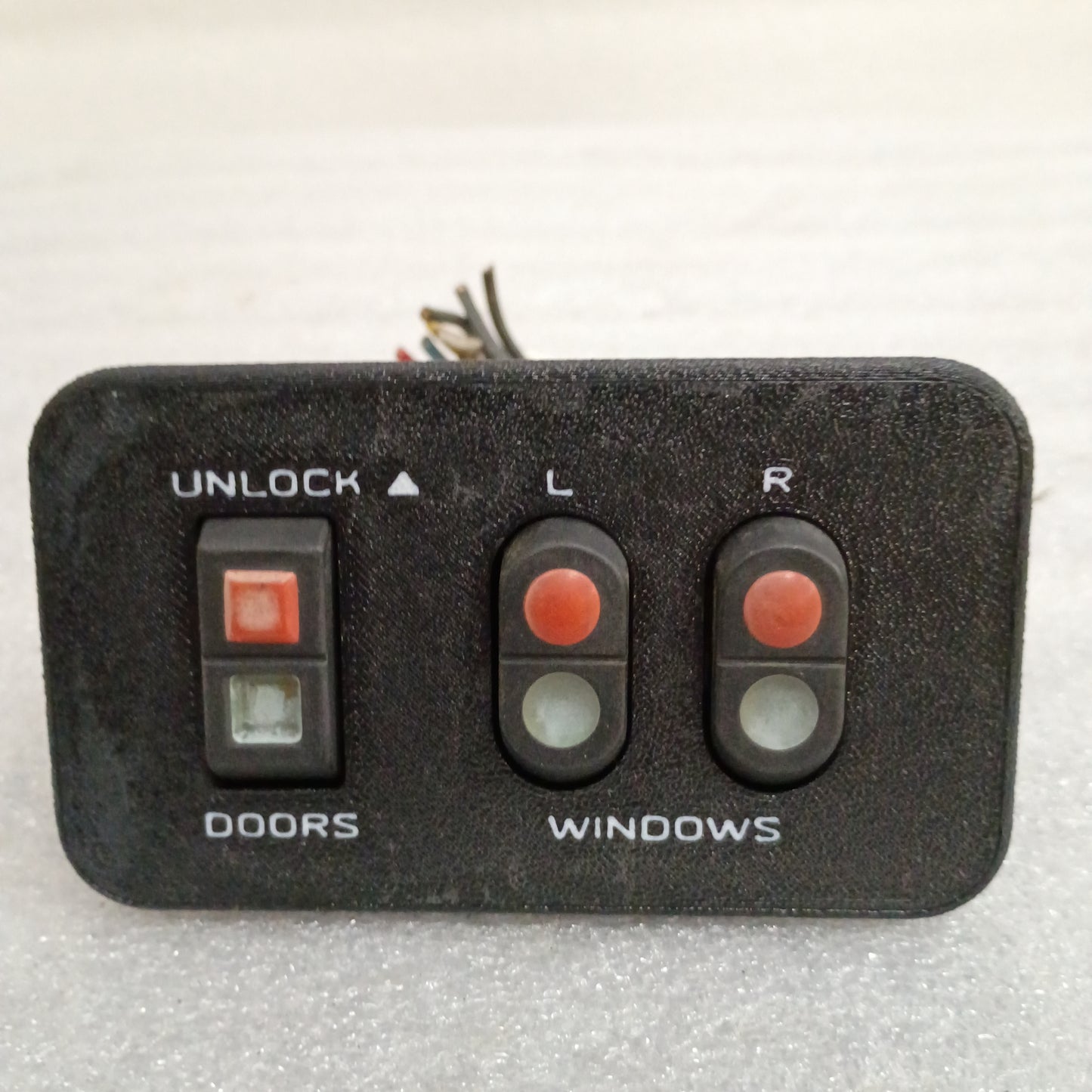 87-91 Power Window Door & Lock Switch Set w/New Bezels (Used) F150 F250 F350 Bronco