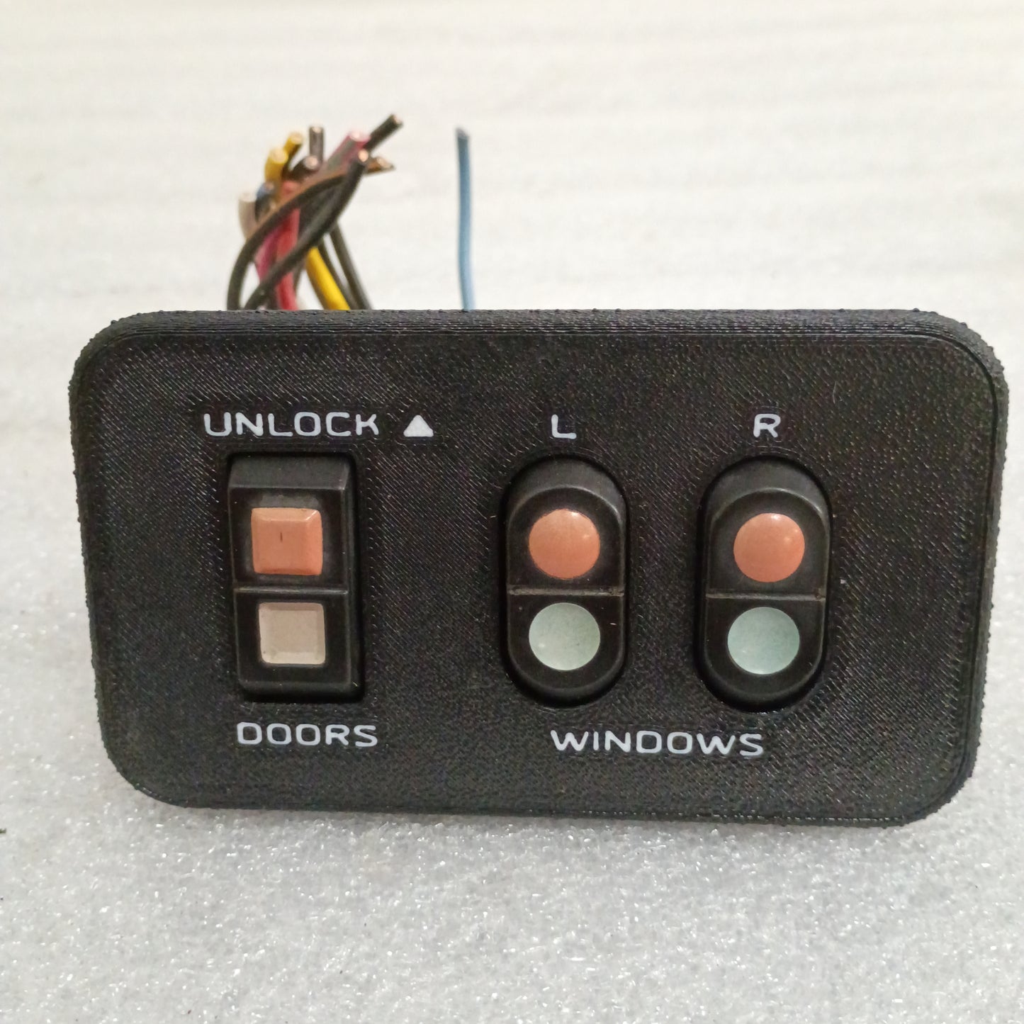 87-91 Power Window Door & Lock Switch Set w/New Bezels (Used) F150 F250 F350 Bronco