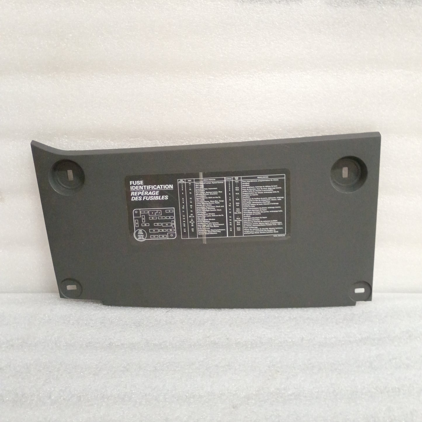 87-91 Dark Gray Fuse Panel Cover (Used) Lower Knee Dash Trim F150 F250 F350 Bronco