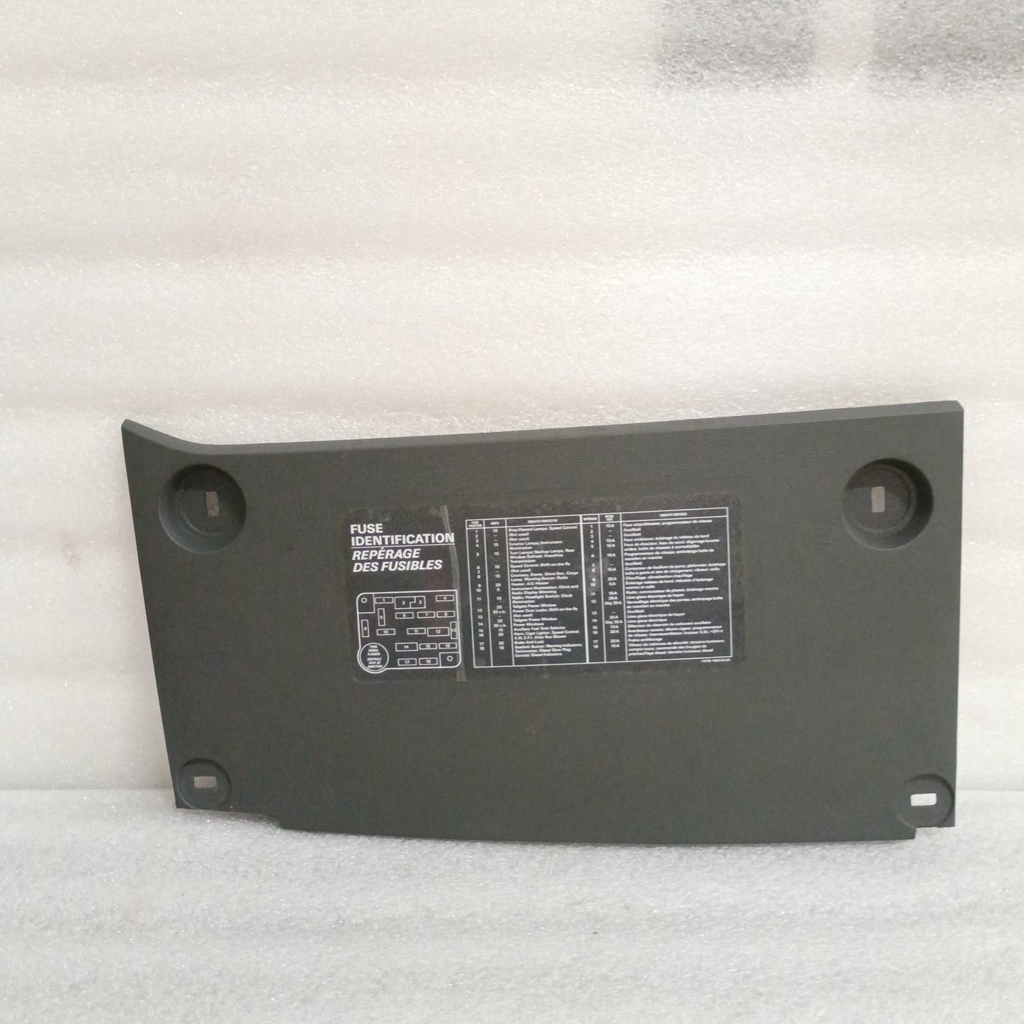 87-91 Dark Gray Fuse Panel Cover (Used) Lower Knee Dash Trim F150 F250 F350 Bronco