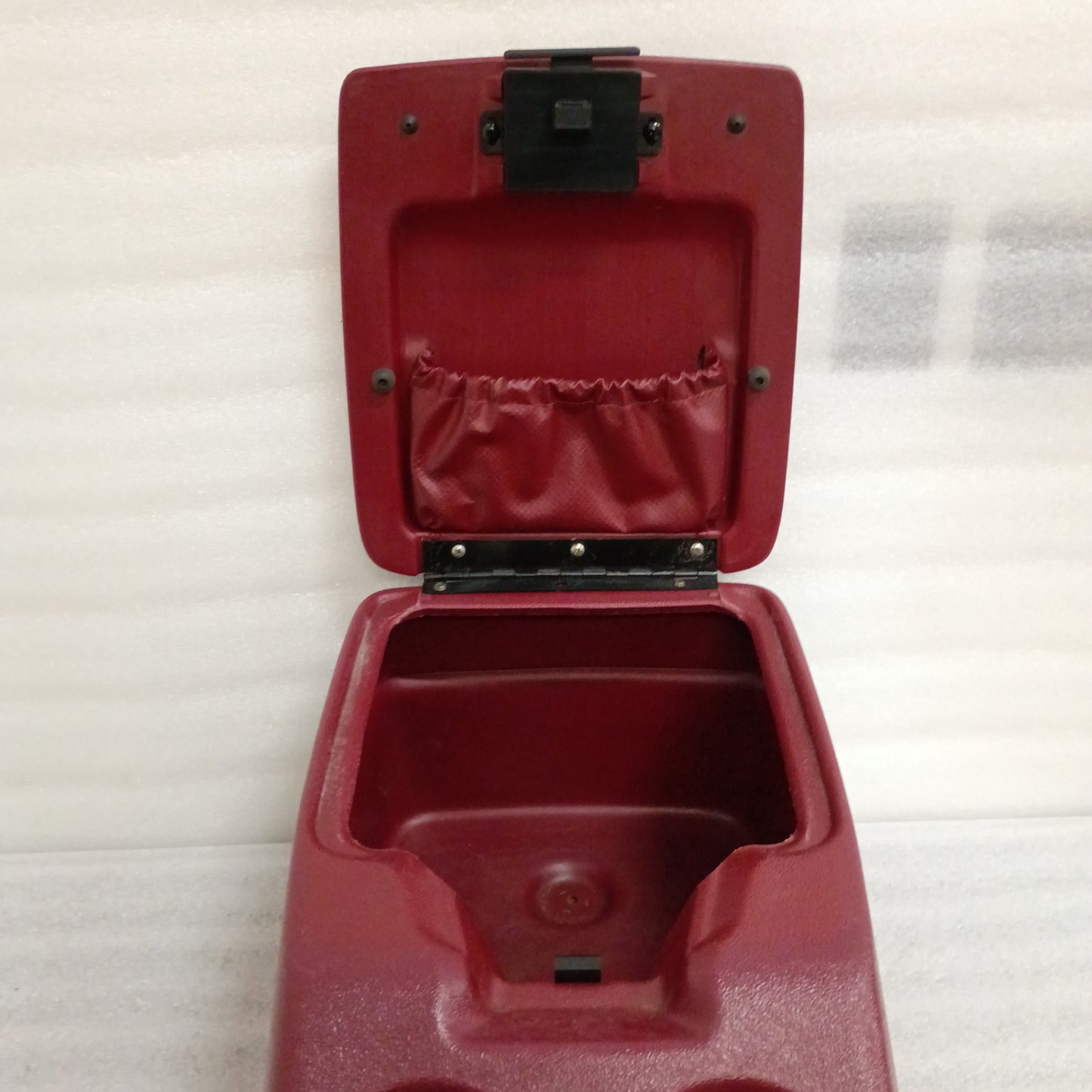 92-97 Red Center Console (Used) w/ Cup Holders F150 F250 F350 Bronco