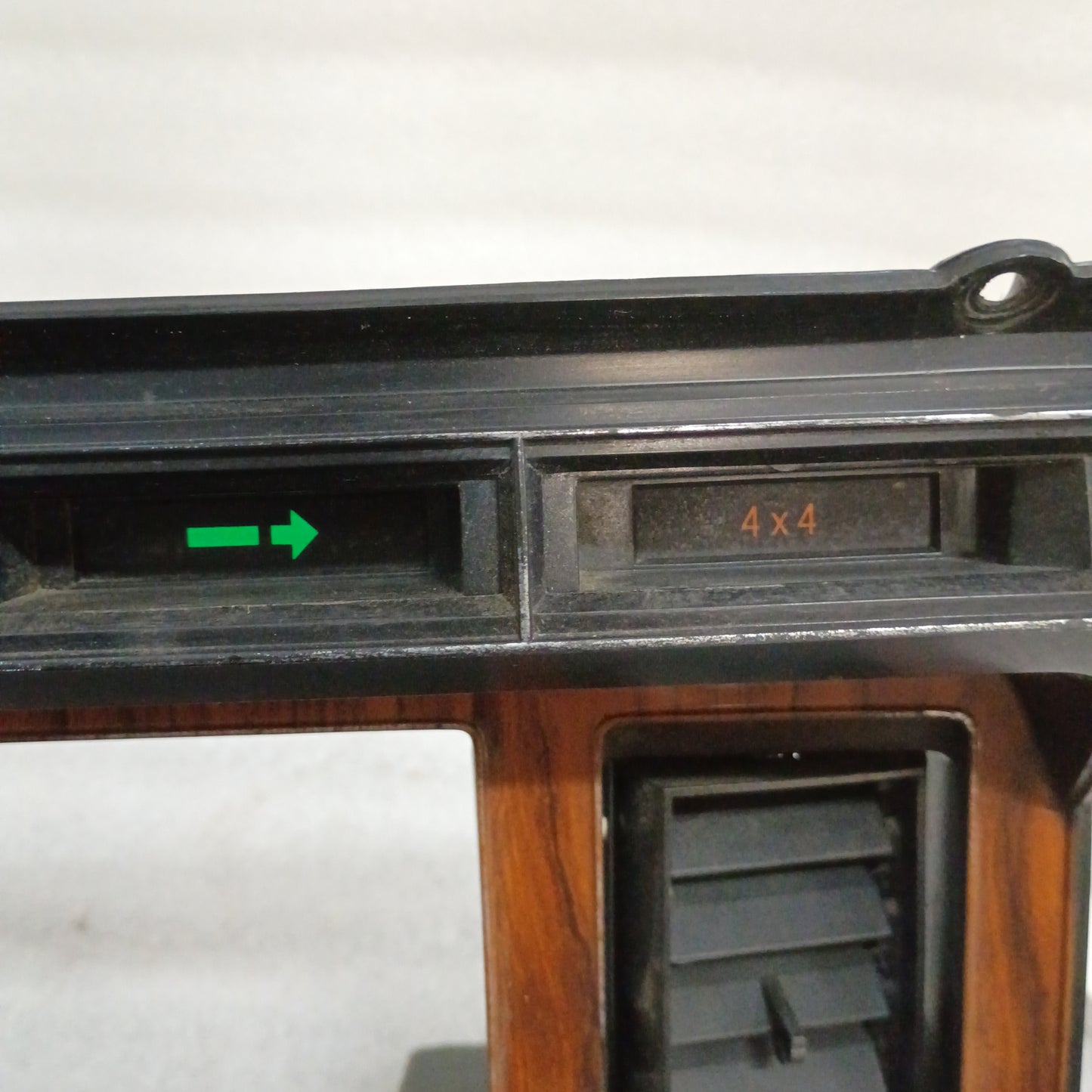 80-86 Rose Wood Grain Gauge Cluster Bezel with AC Vents (Used) F150 F250 F350 Bronco